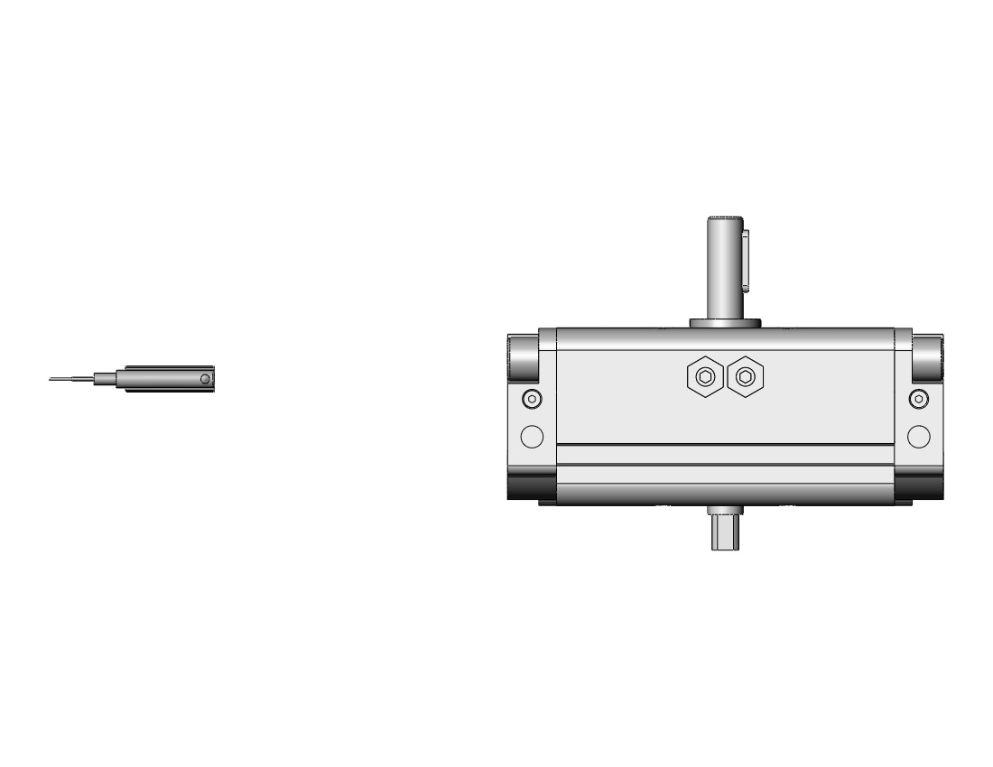 SMC CDRA1BW30-90CZ-M9BWSDPC actuator, rotary, rack & pinion type, ROTARY ACTUATOR