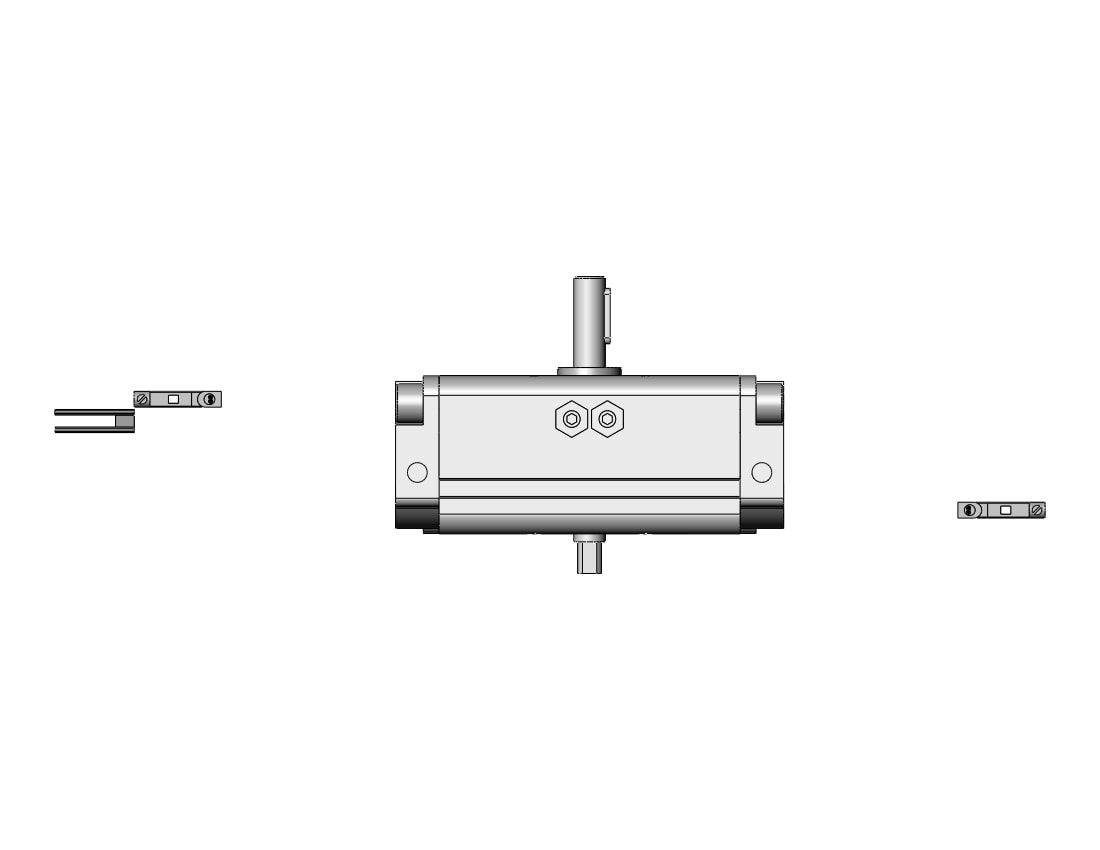 SMC CDRA1BW30-90Z-A93VL actuator, rotary, rack & pinion type, ROTARY ACTUATOR