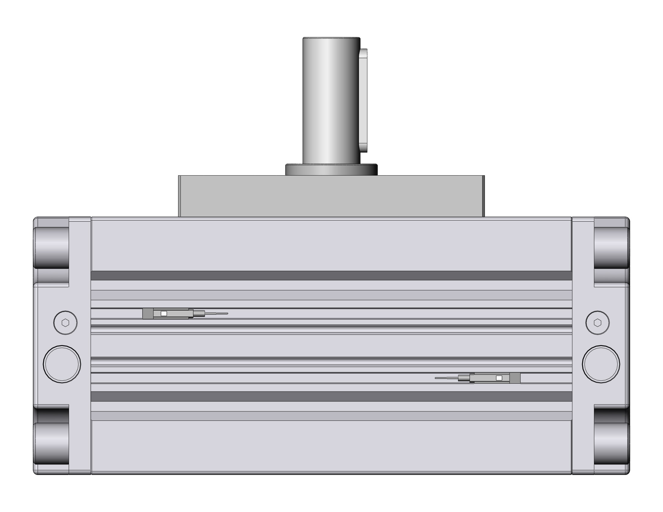 SMC CDRA1FS100-100CZ-M9BSDPC actuator, rotary, rack & pinion type, ROTARY ACTUATOR