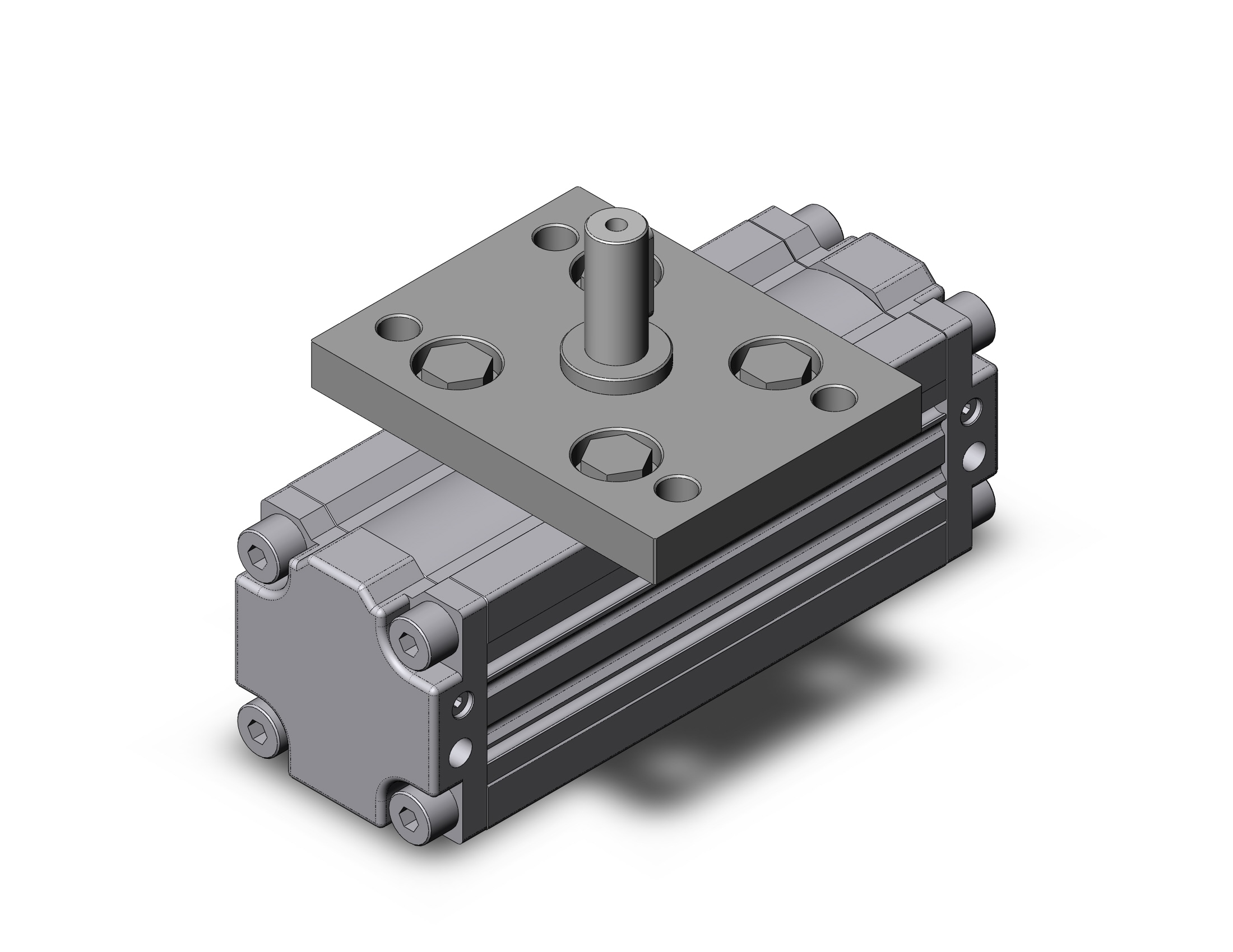 SMC CDRA1FS63TF-180CZ actuator, rotary, rack & pinion type, ROTARY ACTUATOR