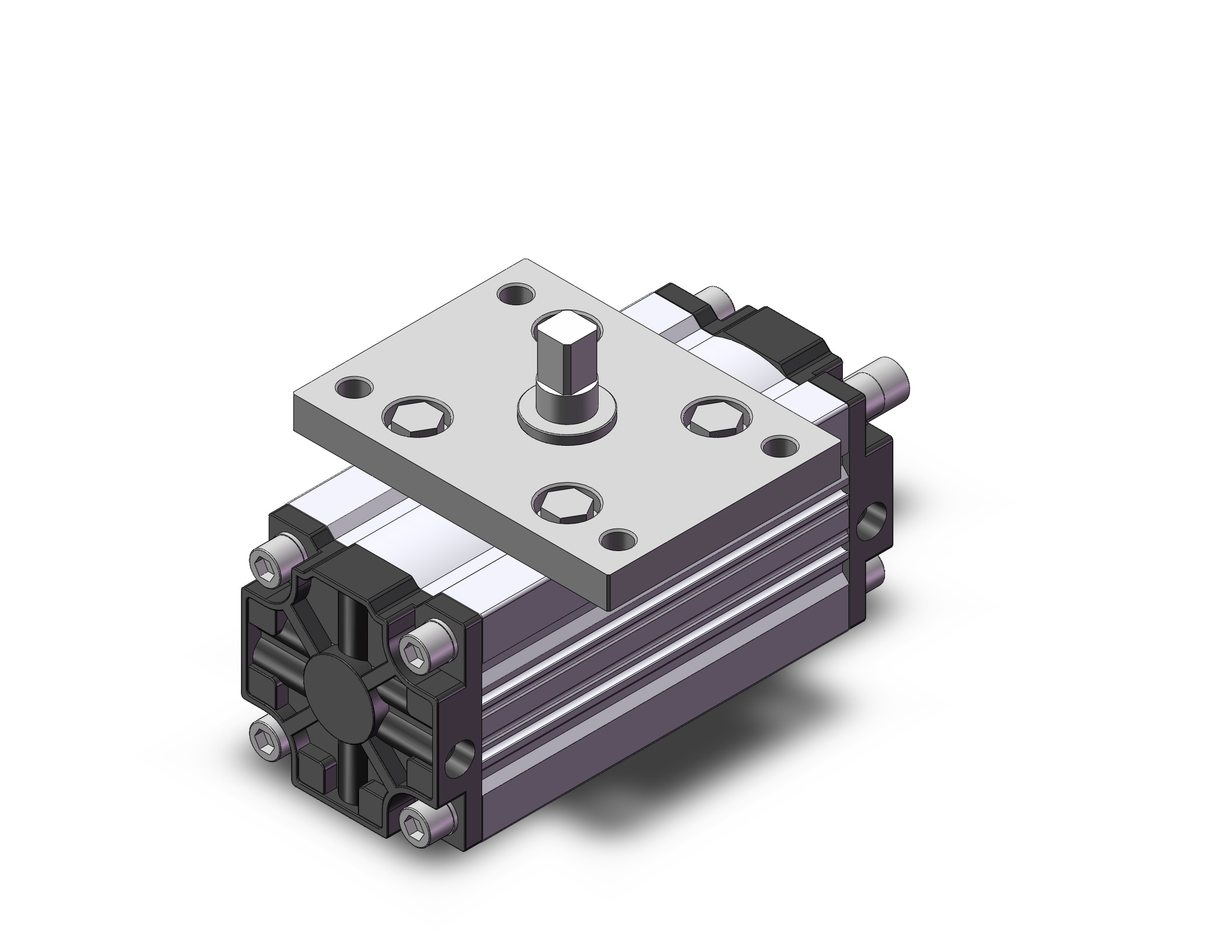 SMC CDRA1FXU100TN-90Z actuator, rotary, rack & pinion type, ROTARY ACTUATOR