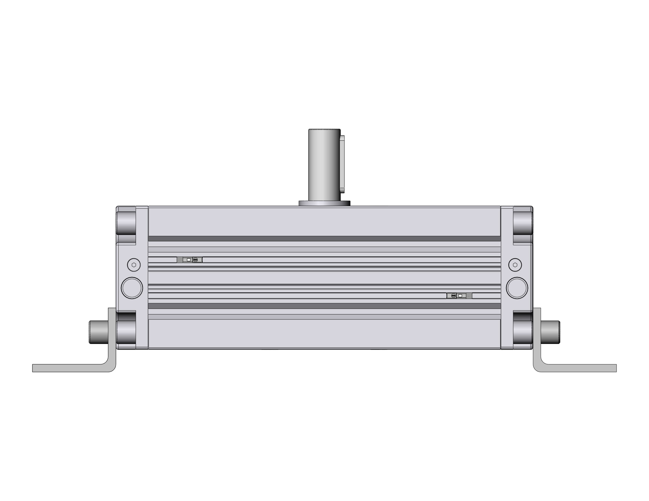 SMC CDRA1LS100TN-180CZ-M9NVL actuator, rotary, rack & pinion type, ROTARY ACTUATOR