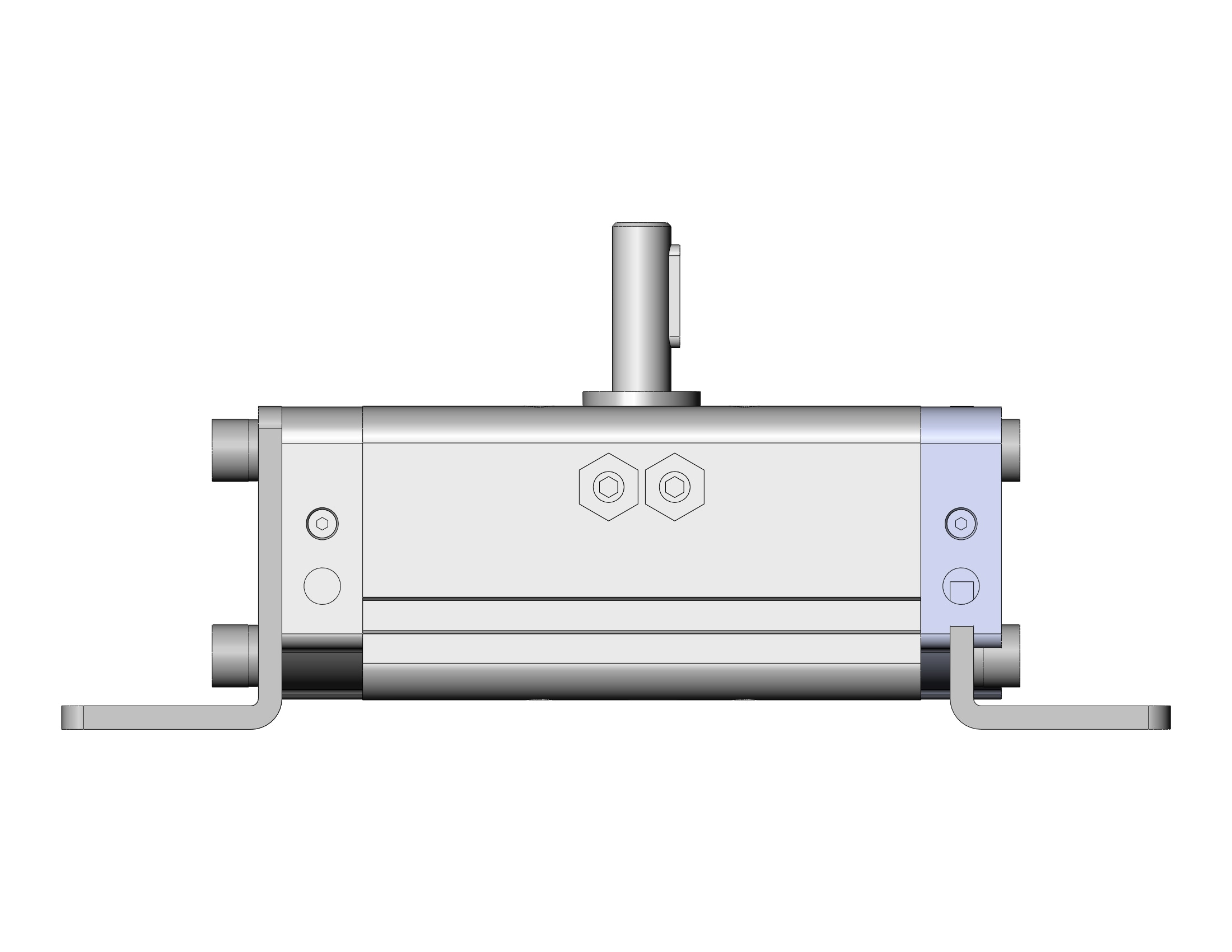 SMC CDRA1LS30-90CZ actuator, rotary, rack & pinion type, ROTARY ACTUATOR