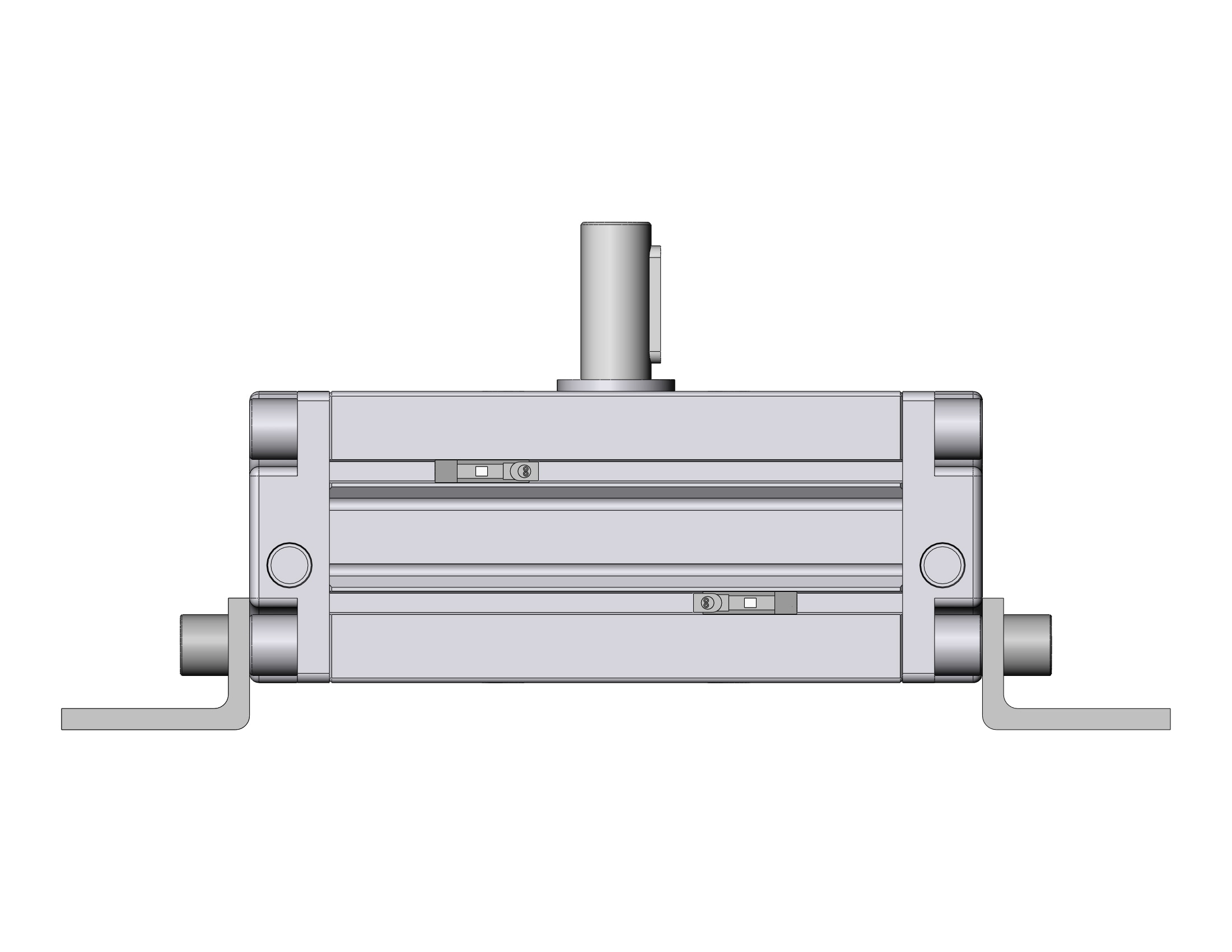 SMC CDRA1LS50-100Z-A93VL actuator, rotary, rack & pinion type, ROTARY ACTUATOR