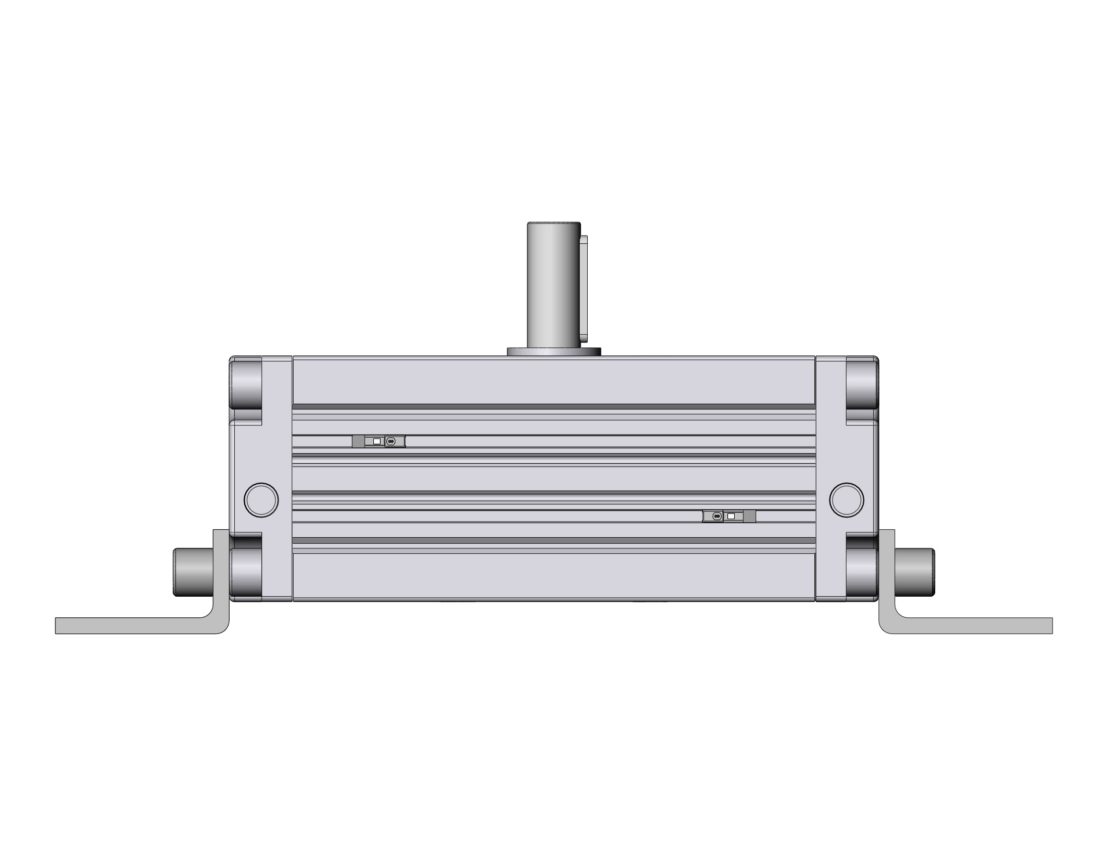 SMC CDRA1LS80-190Z-M9BVZ actuator, rotary, rack & pinion type, ROTARY ACTUATOR