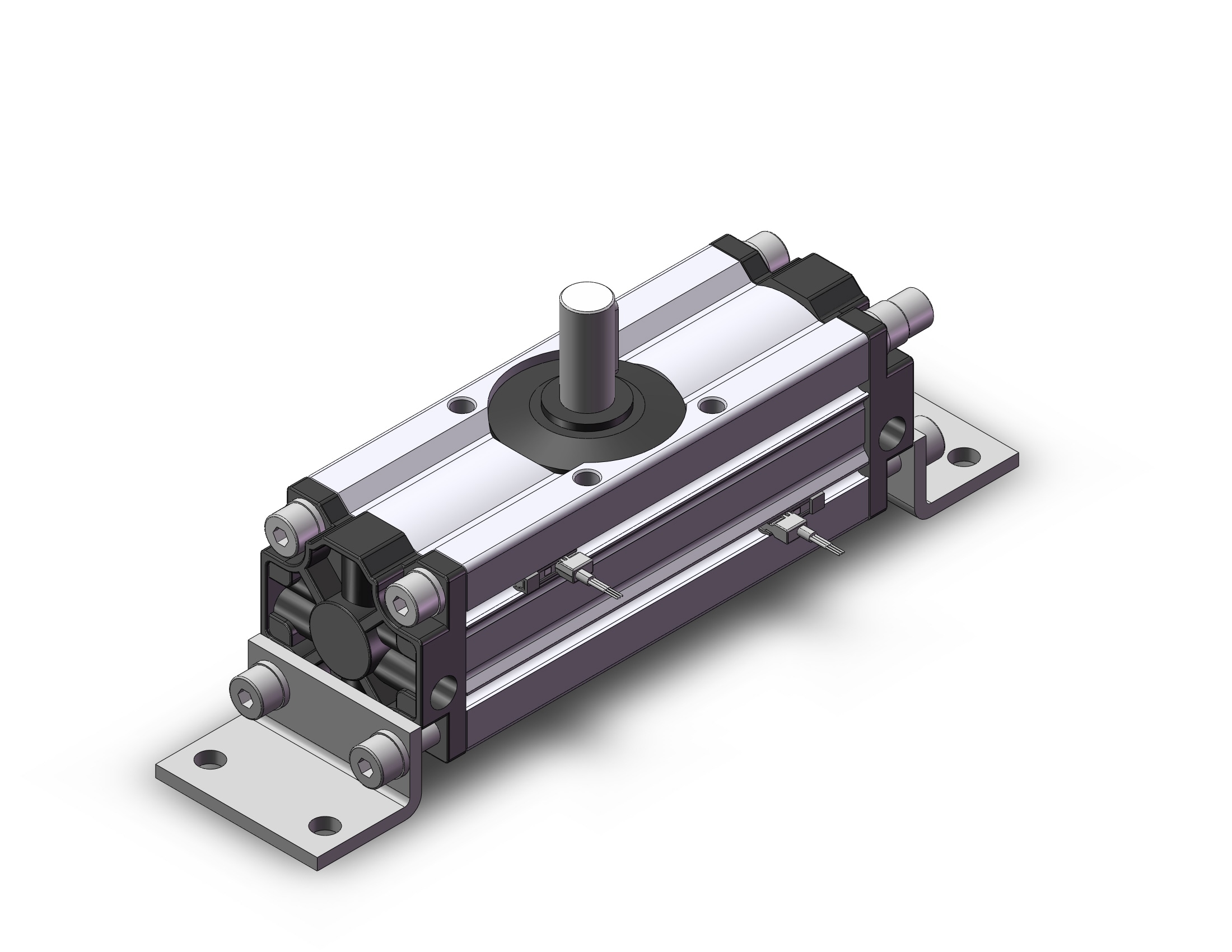 SMC CDRA1LSU50TN-190Z-M9PAV actuator, rotary, rack & pinion type, ROTARY ACTUATOR