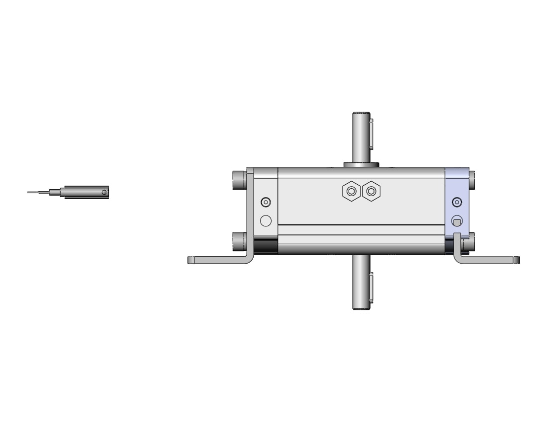 SMC CDRA1LY30-90CZ-M9BSDPC actuator, rotary, rack & pinion type, ROTARY ACTUATOR