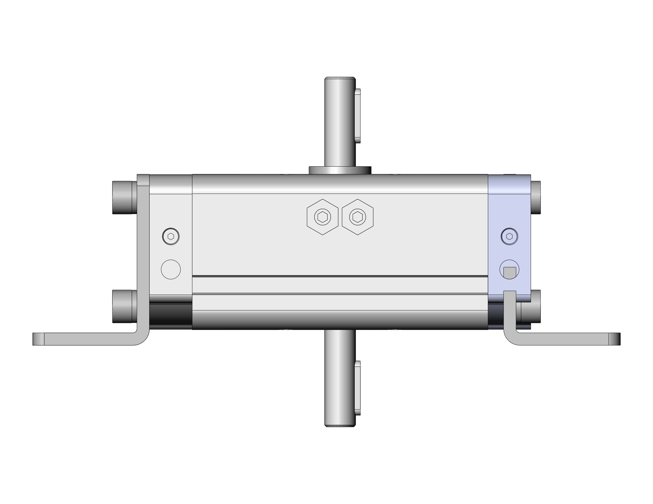 SMC CDRA1LY30-90CZ actuator, rotary, rack & pinion type, ROTARY ACTUATOR