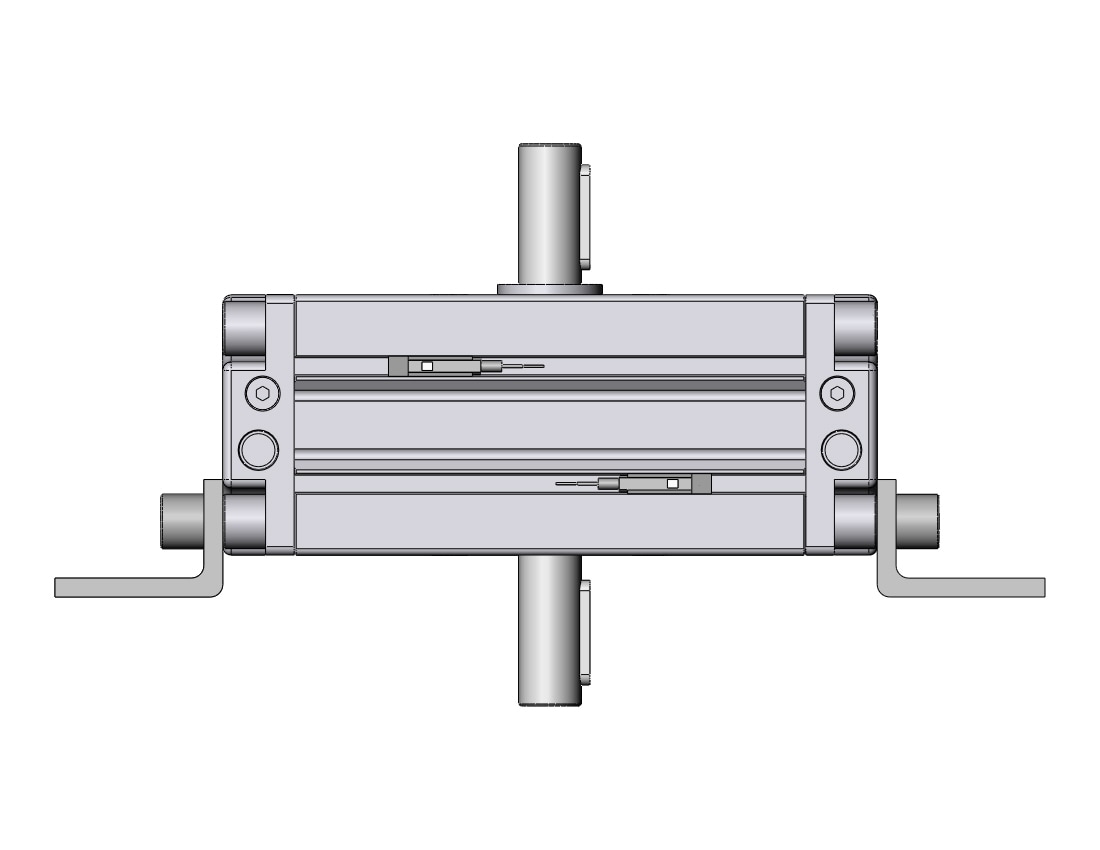 SMC CDRA1LY50-100CZ-M9BSDPC actuator, rotary, rack & pinion type, ROTARY ACTUATOR