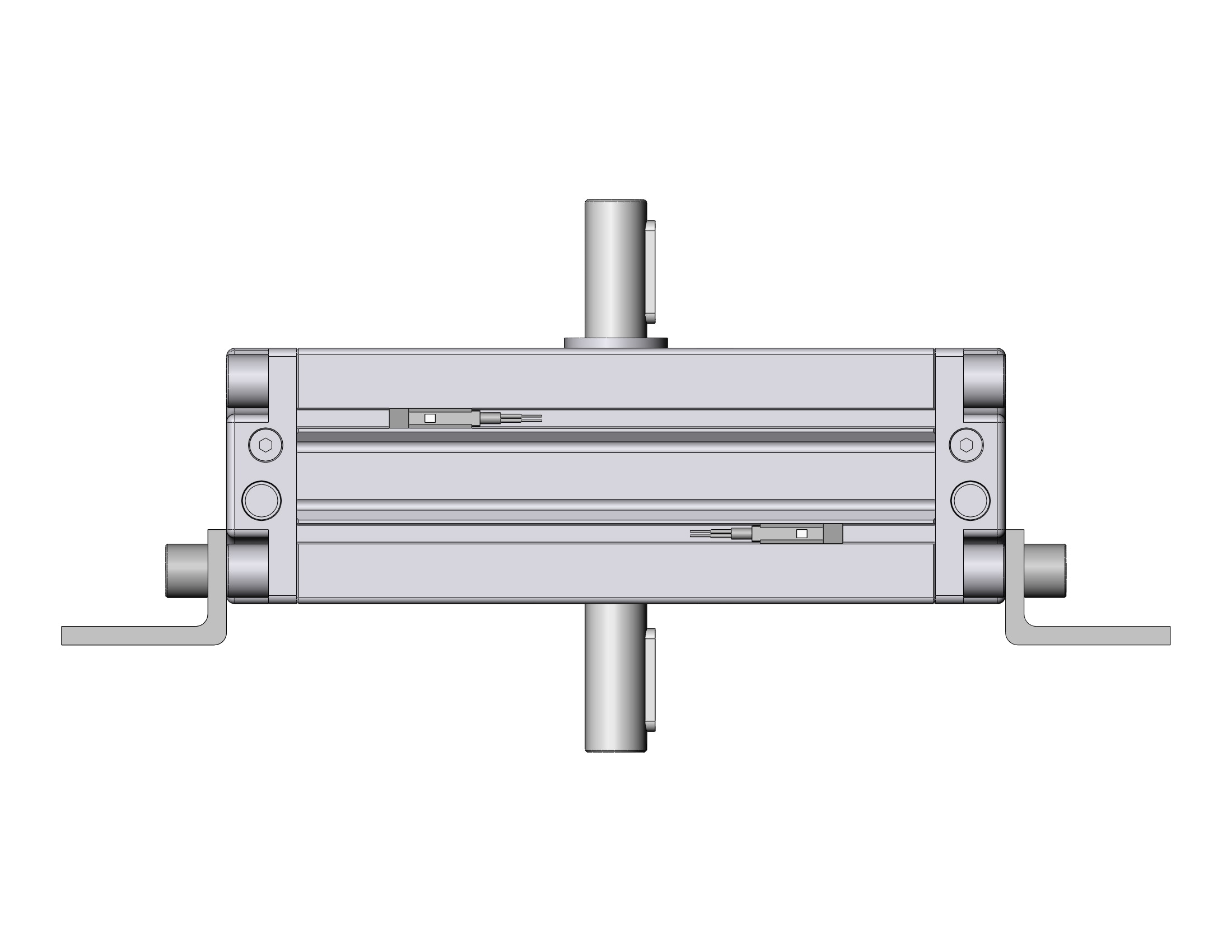 SMC CDRA1LY50-180CZ-A93 actuator, rotary, rack & pinion type, ROTARY ACTUATOR