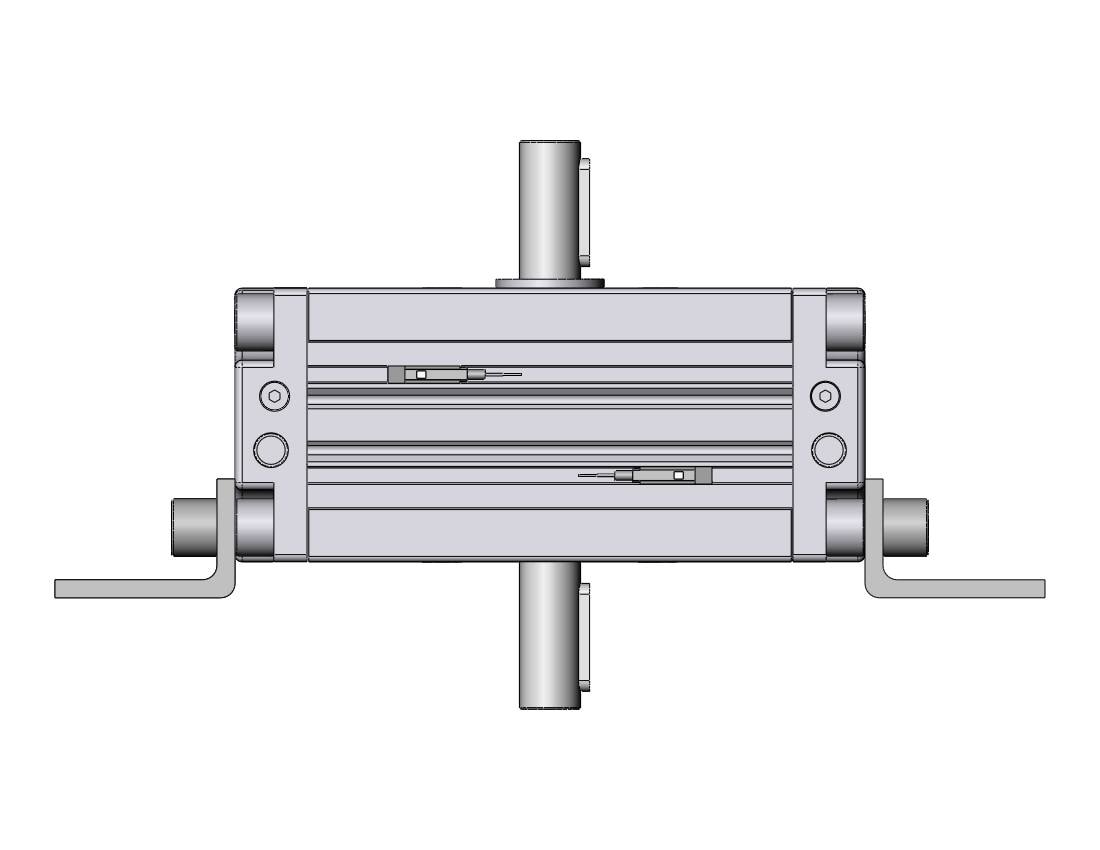 SMC CDRA1LY63-100CZ-M9BSDPC actuator, rotary, rack & pinion type, ROTARY ACTUATOR