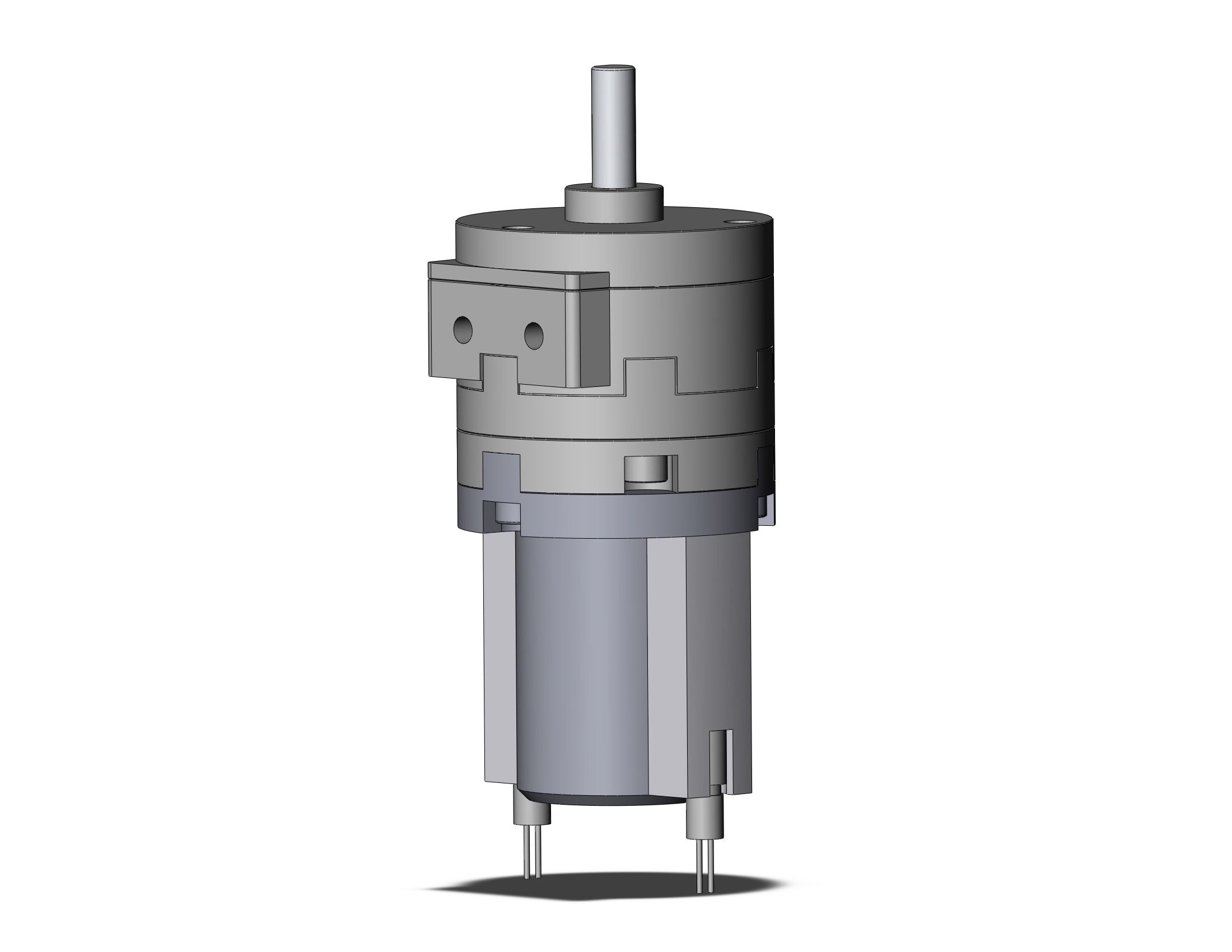 SMC CDRB2BW10-90DZ-90L actuator, rotary, vane type, ROTARY ACTUATOR