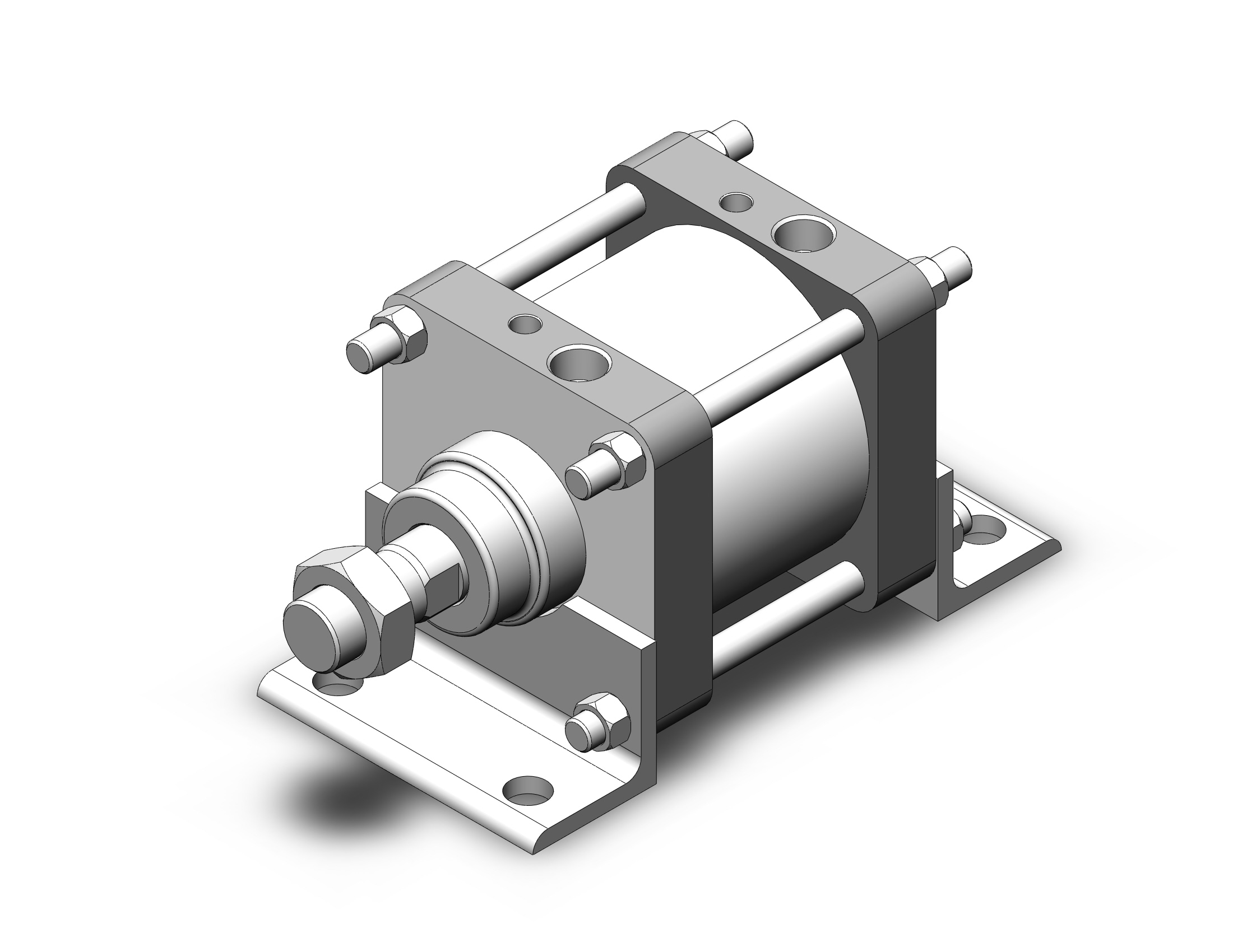 SMC CDS2L125-50 cs2 base cylinder, CS1/CS2 TIE ROD CYLINDER