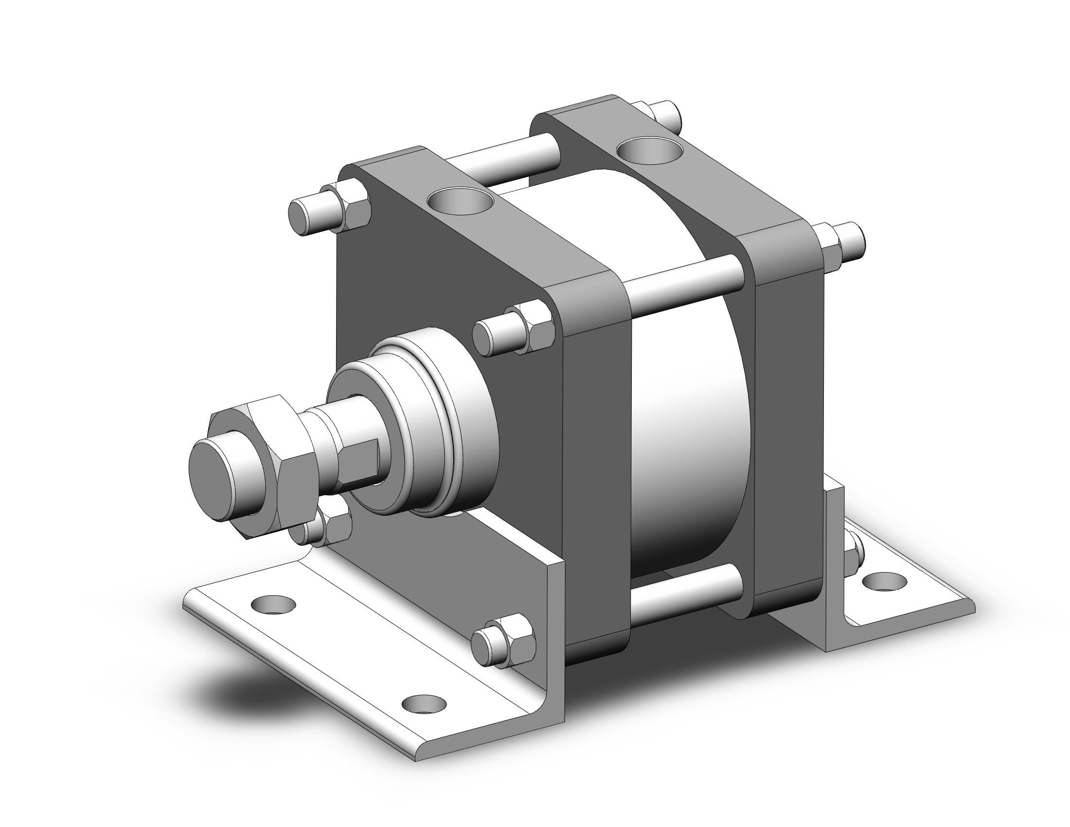 SMC CDS2L160-25-XC3CD 160mm cs1/cs2 dbl-act auto-sw, CS1/CS2 TIE ROD CYLINDER