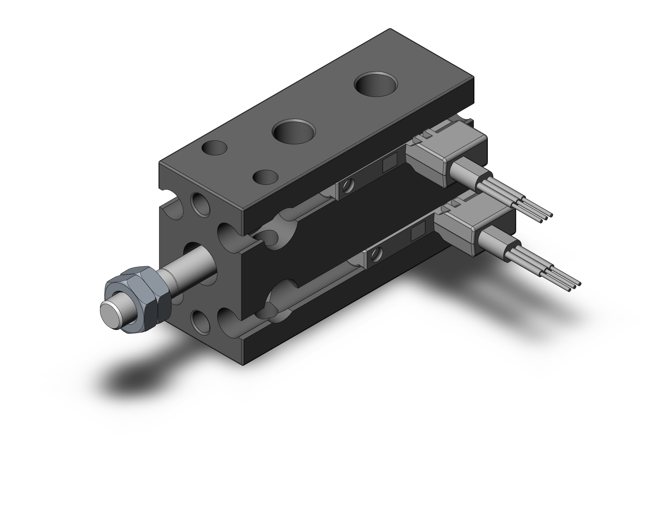 SMC CDU10-5D-M9PVL 10mm cu dbl-act auto-sw, CU COMPACT CYLINDER