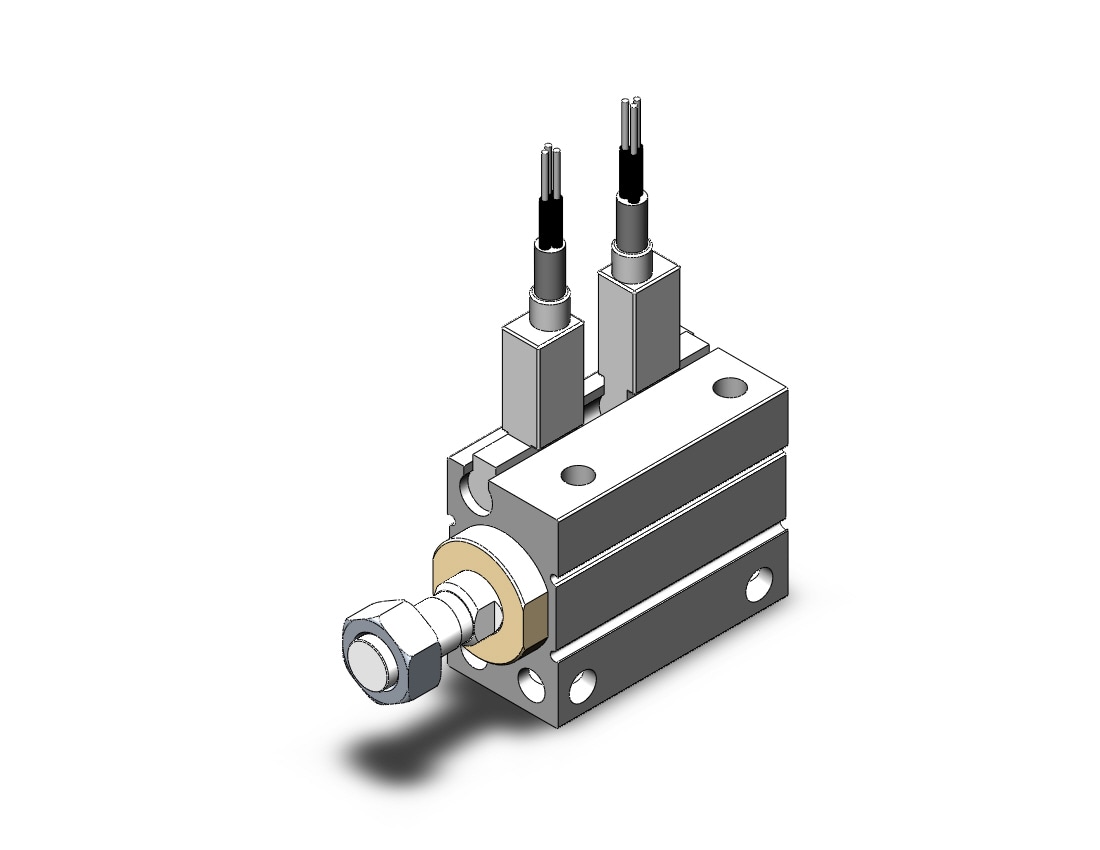 SMC CDUJB10-10DM-F8B cyl, free mt, dbl acting, a-sw, CUJ COMPACT MINI FREE-MOUNT