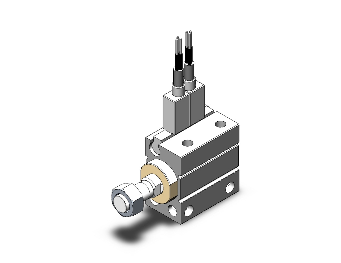 SMC CDUJB10-4DM-F8N cyl, free mt, dbl acting, a-sw, CUJ COMPACT MINI FREE-MOUNT