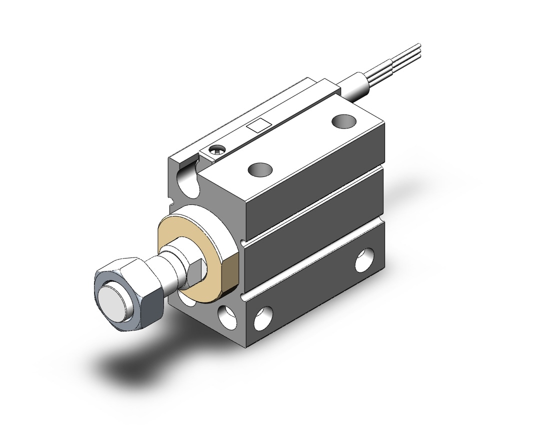 SMC CDUJB10-6DM-M9PLS cyl, free mount, dbl acting, COMPACT CYLINDER