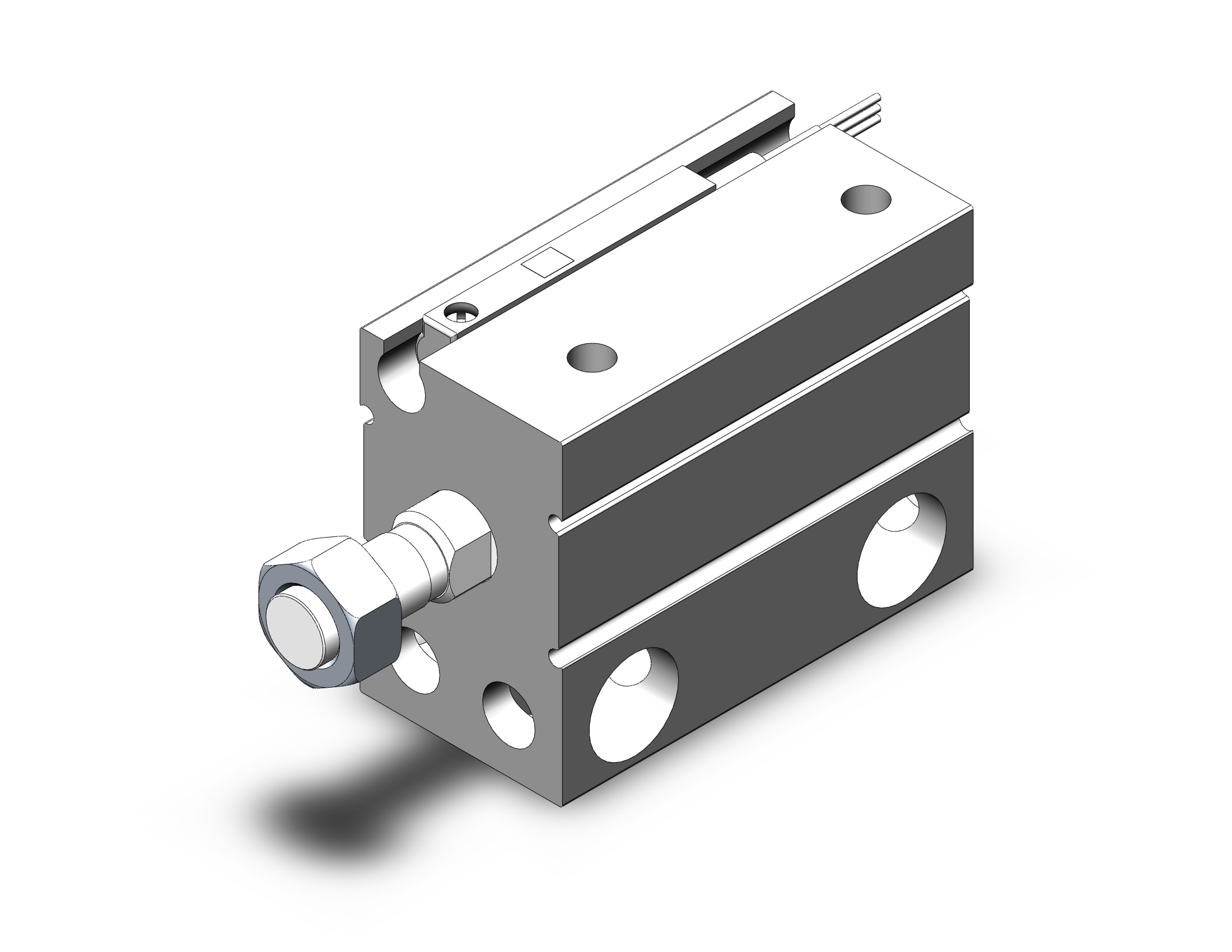 SMC CDUJB12-15DM-M9PWLS cyl, free mt, dbl acting, a-sw, CUJ COMPACT MINI FREE-MOUNT