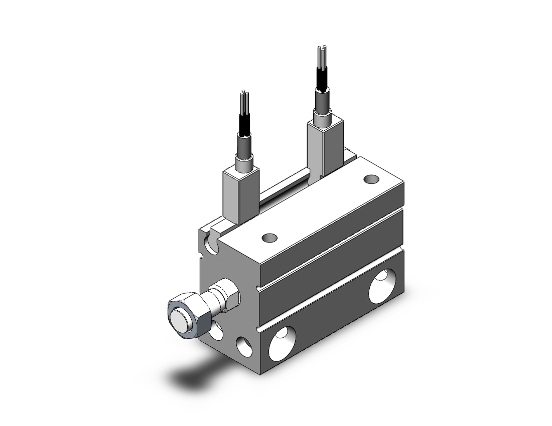 SMC CDUJB12-20DM-F8N cyl, free mount, dbl acting, COMPACT CYLINDER