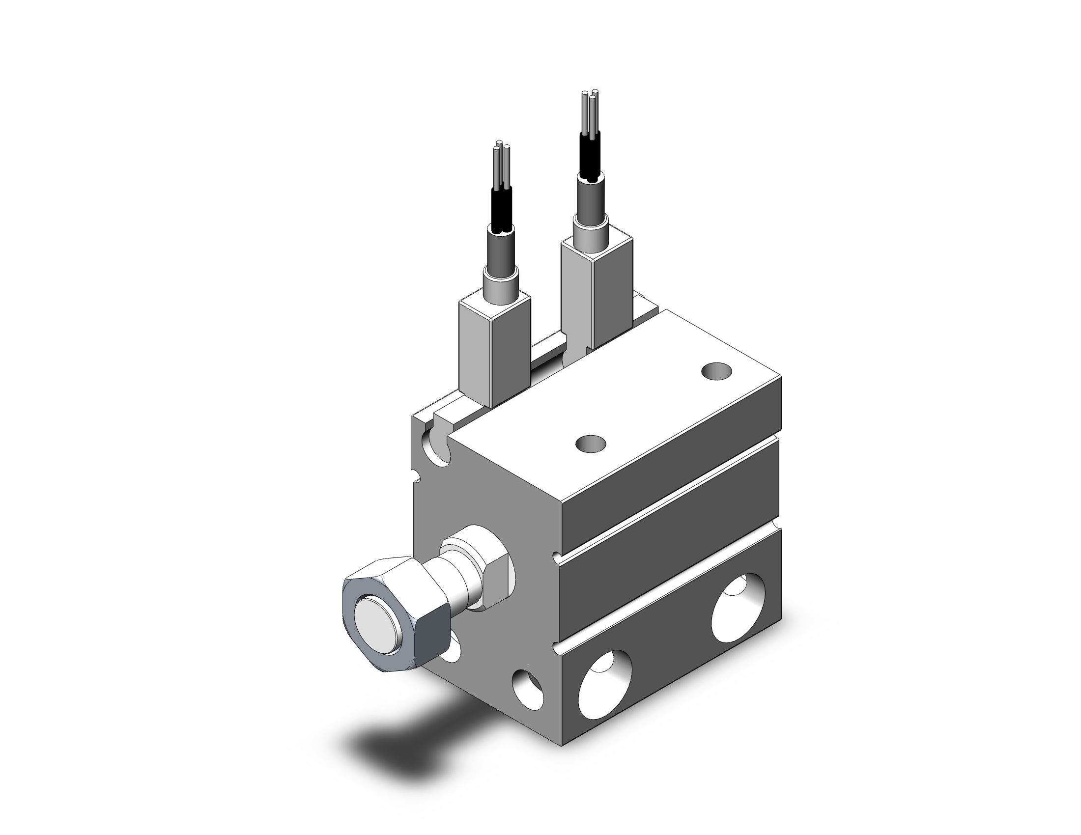 SMC CDUJB16-10SM-F8BL cyl, free mount, sgl acting, COMPACT CYLINDER