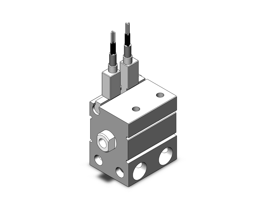 SMC CDUJB16-5D-F8PL cyl, free mount, dbl acting, COMPACT CYLINDER