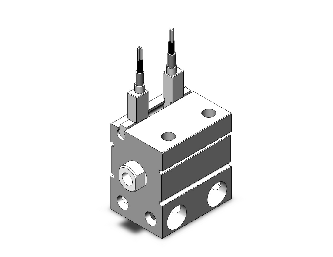 SMC CDUJB20-10D-F8NL cyl, free mount, dbl acting, COMPACT CYLINDER