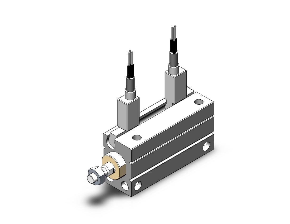 SMC CDUJB6-20DM-F8B cyl, free mt, dbl acting, a-sw, CUJ COMPACT MINI FREE-MOUNT