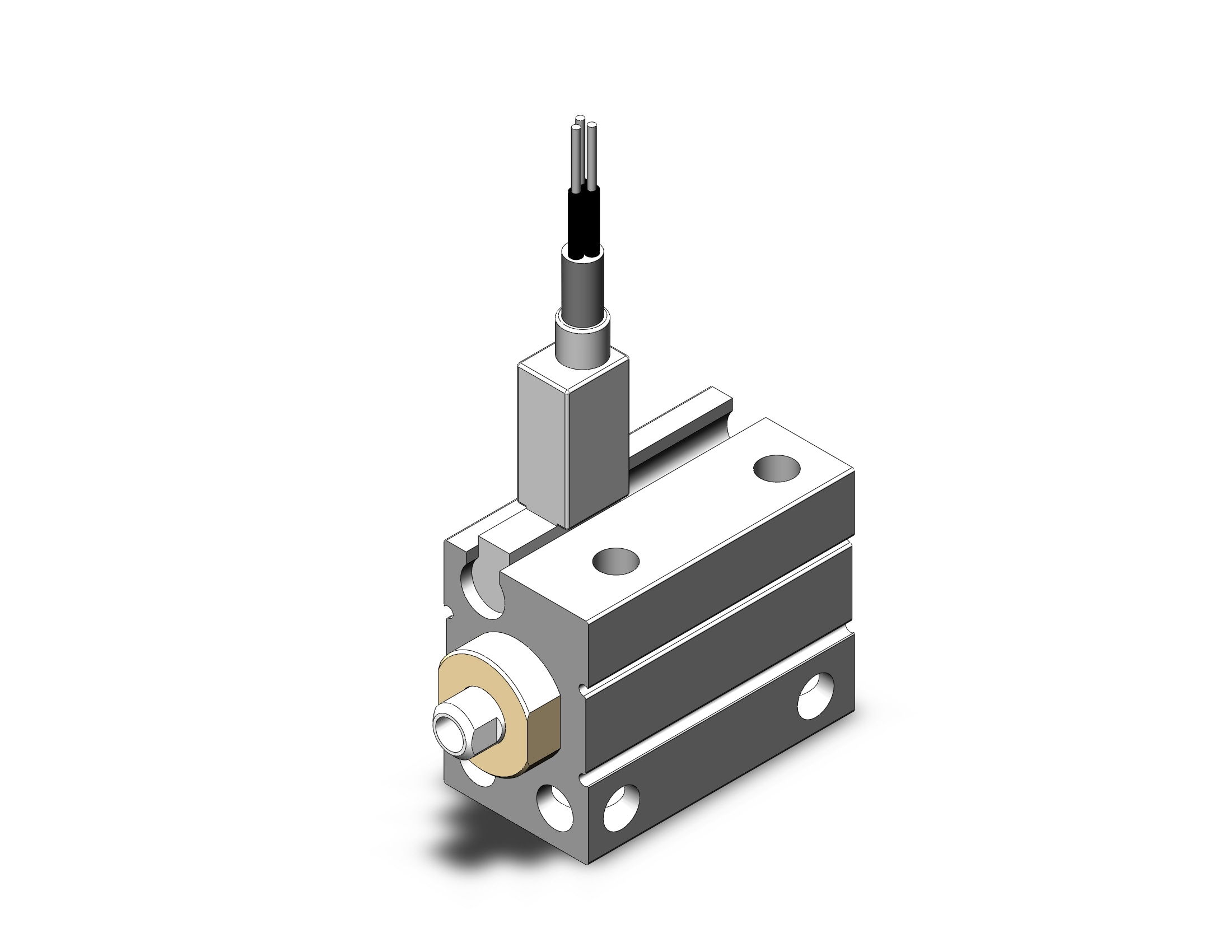 SMC CDUJB6-6D-F8BLS cyl, free mount, dbl acting, COMPACT CYLINDER