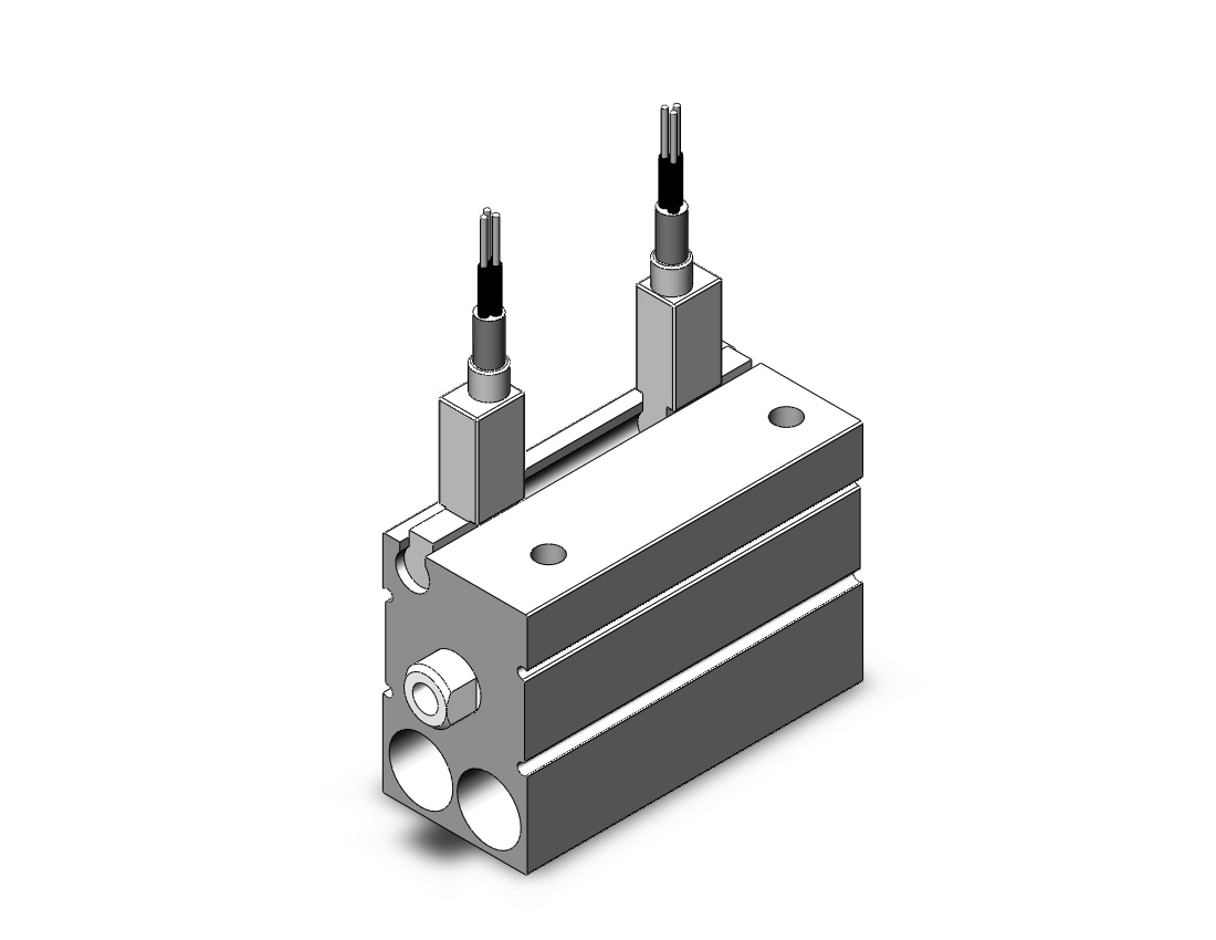 SMC CDUJS12-20D-F8PSAPC cyl, free mt, dbl acting, a-sw, CUJ COMPACT MINI FREE-MOUNT