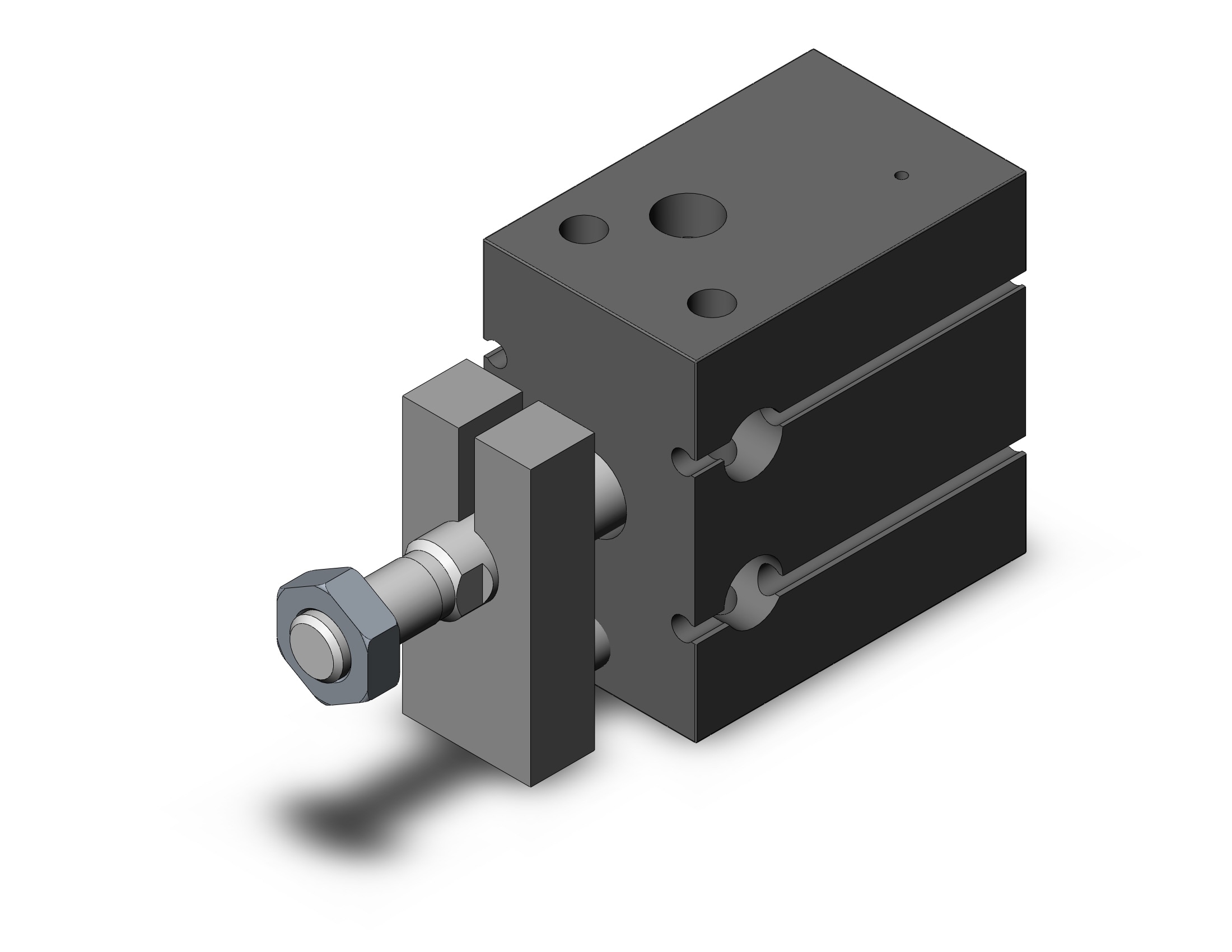 SMC CDUK32TN-10T cyl, free mount, non-rotating, COMPACT CYLINDER