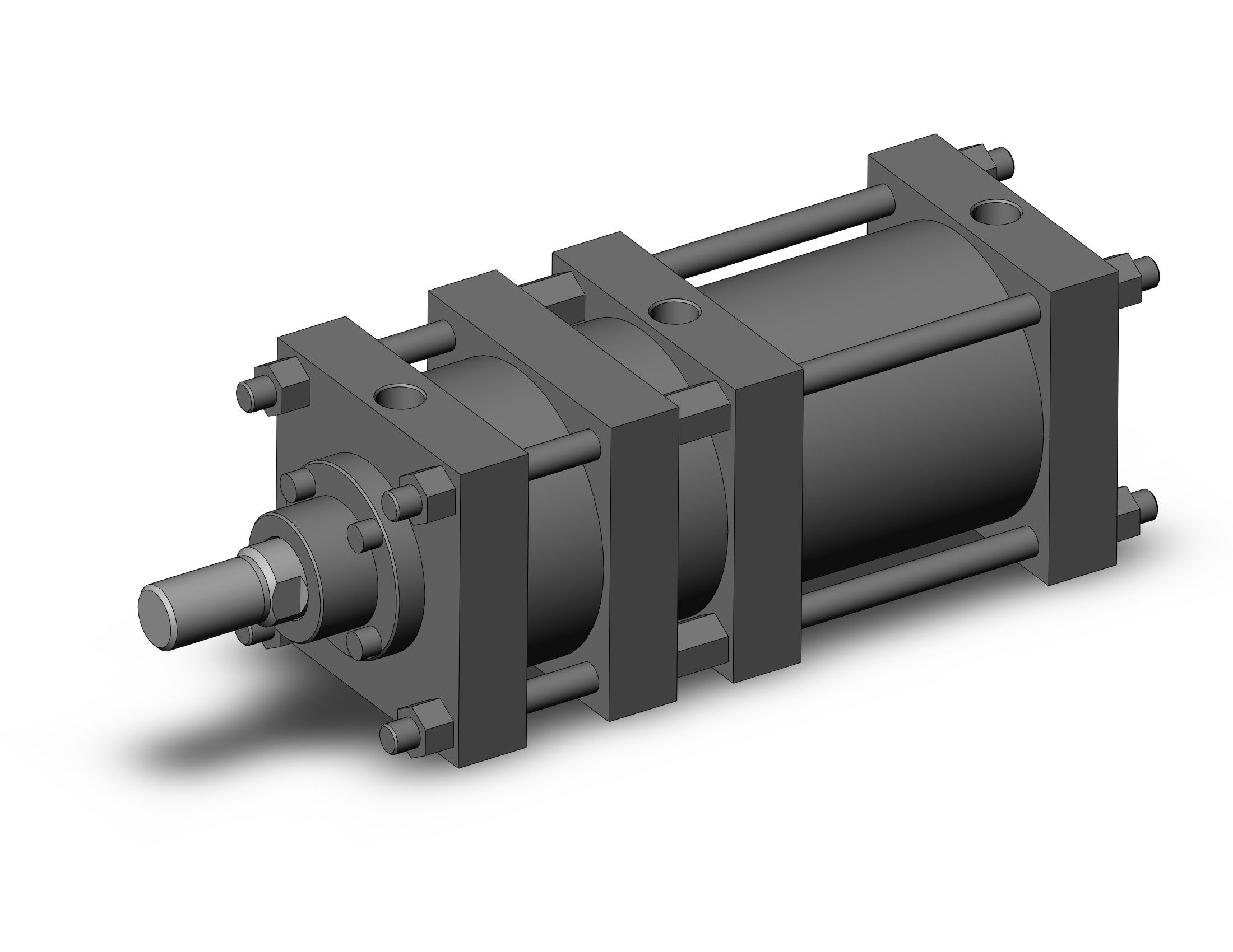 SMC CL1B125-100F-N cyl, locking, CL1 TIE-ROD CYLINDER