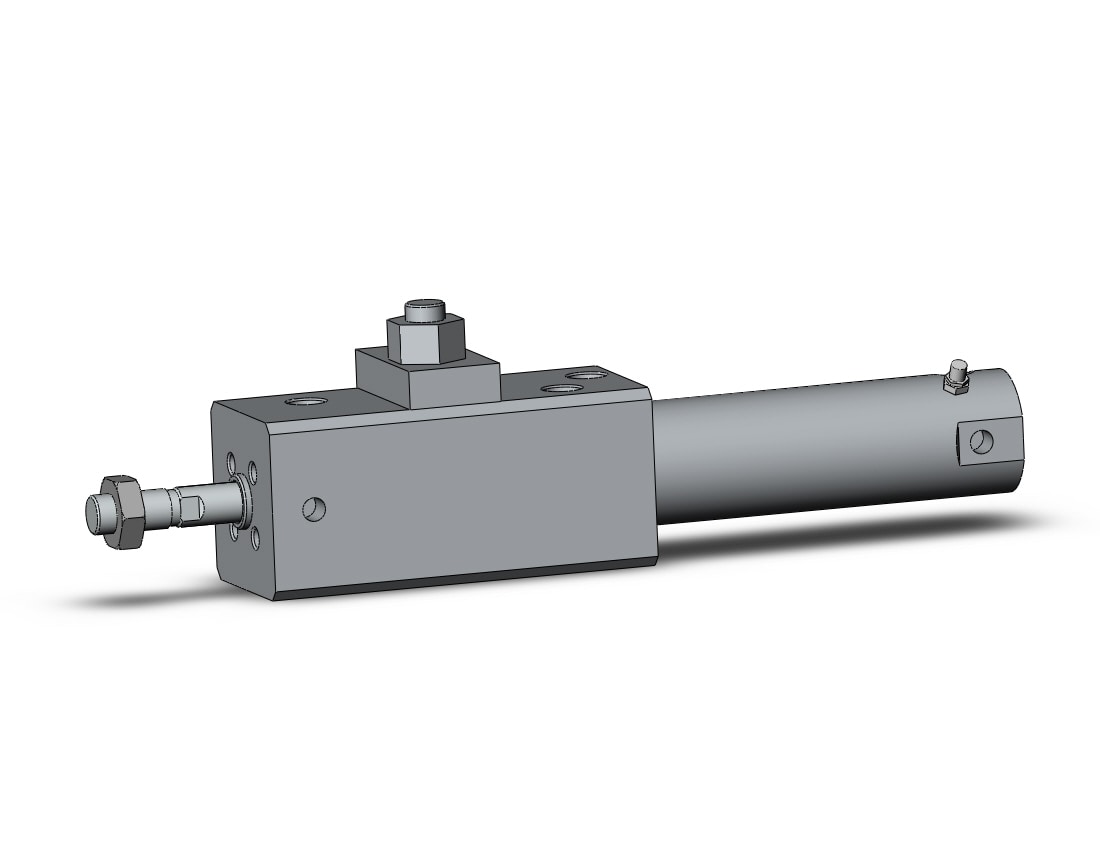 SMC CLG1BA25-50-D clg1, fine lock cylinder, ROUND BODY CYLINDER W/LOCK