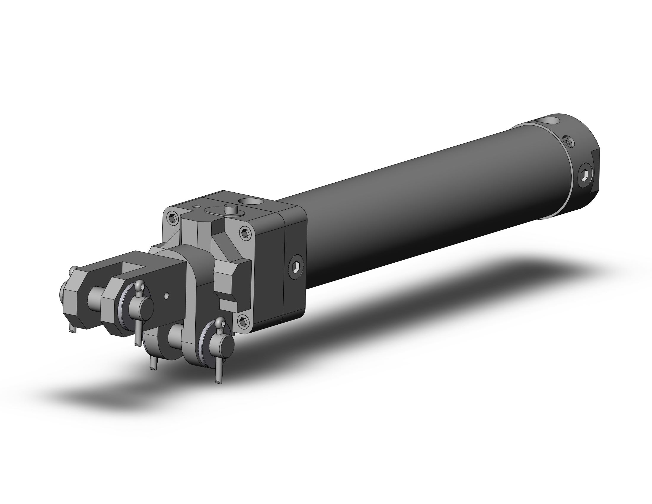 SMC CLK2GA32TN-150Y-B cyl, clamp w/lock, auto-sw, CLK CLAMP CYLINDER W/LOCK