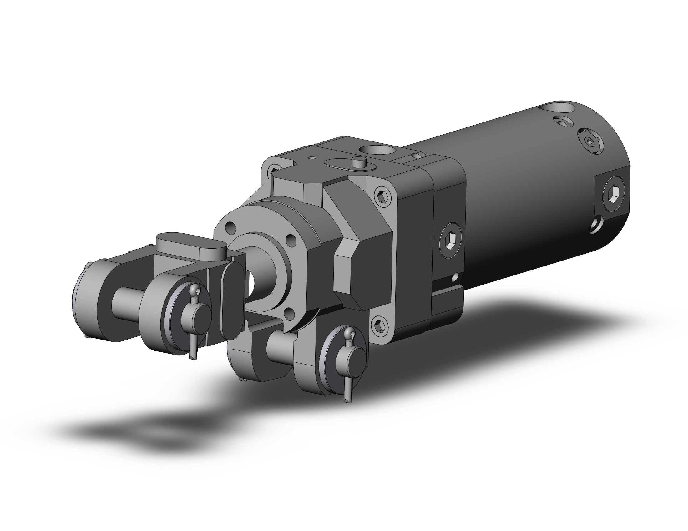 SMC CLK2GB50TN-50Y-B cyl, clamp w/lock, auto-sw, CLK CLAMP CYLINDER W/LOCK