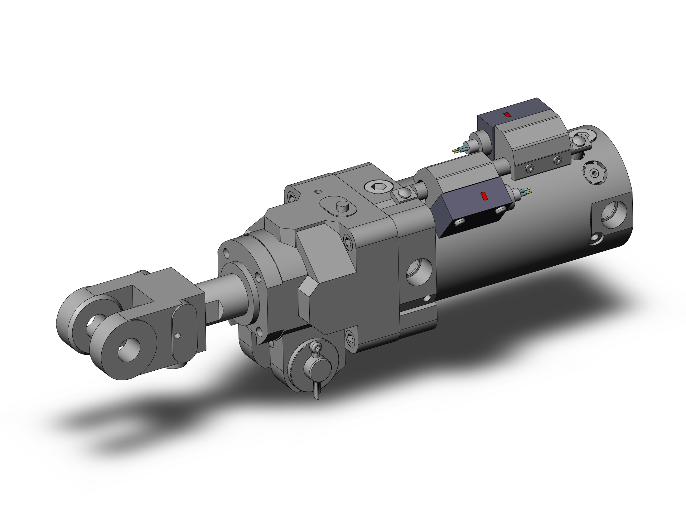 SMC CLK2PA50TF-50Y-B3L-P74SE cyl, clamp w/lck, CLAMP CYLINDER W/LOCK CLKQ, CLK2 (sold in packages of 100; price is per piece)