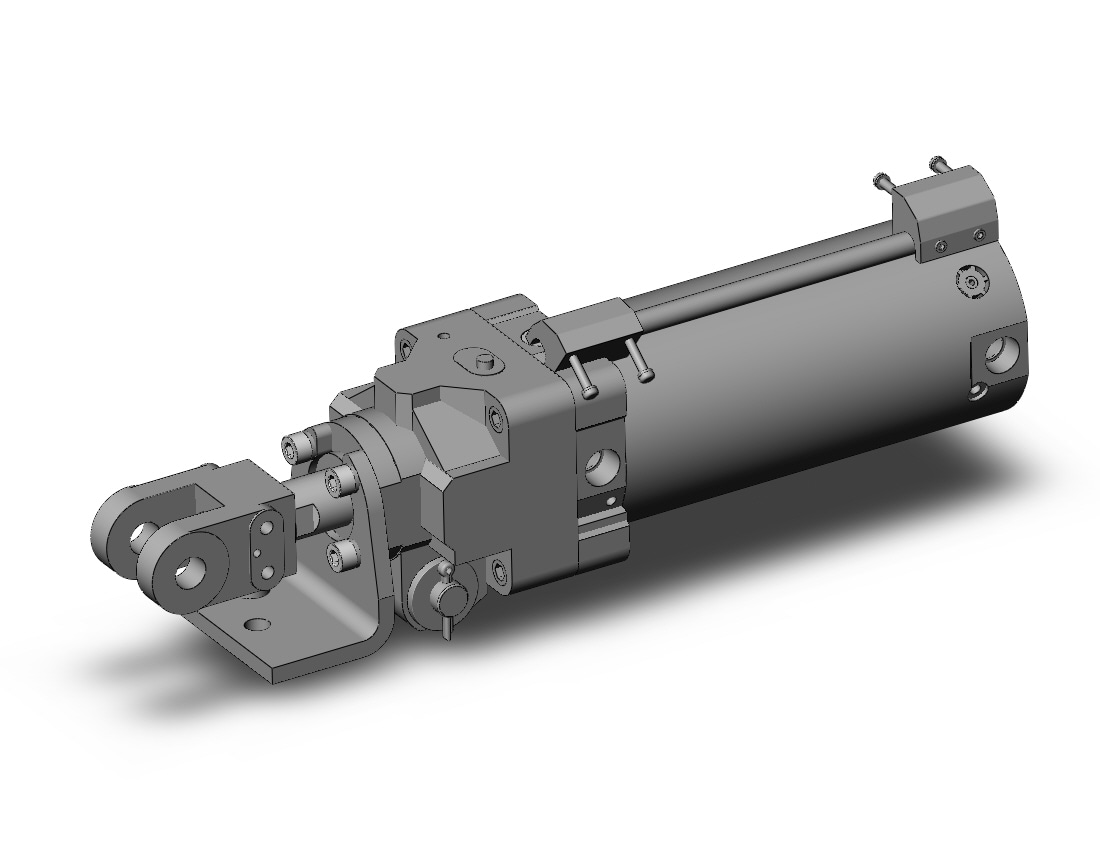 SMC CLK2PA63-100YAL-B3-P79WSE cyl, clamp w/lck,mag resist sw, CLK CLAMP CYLINDER W/LOCK