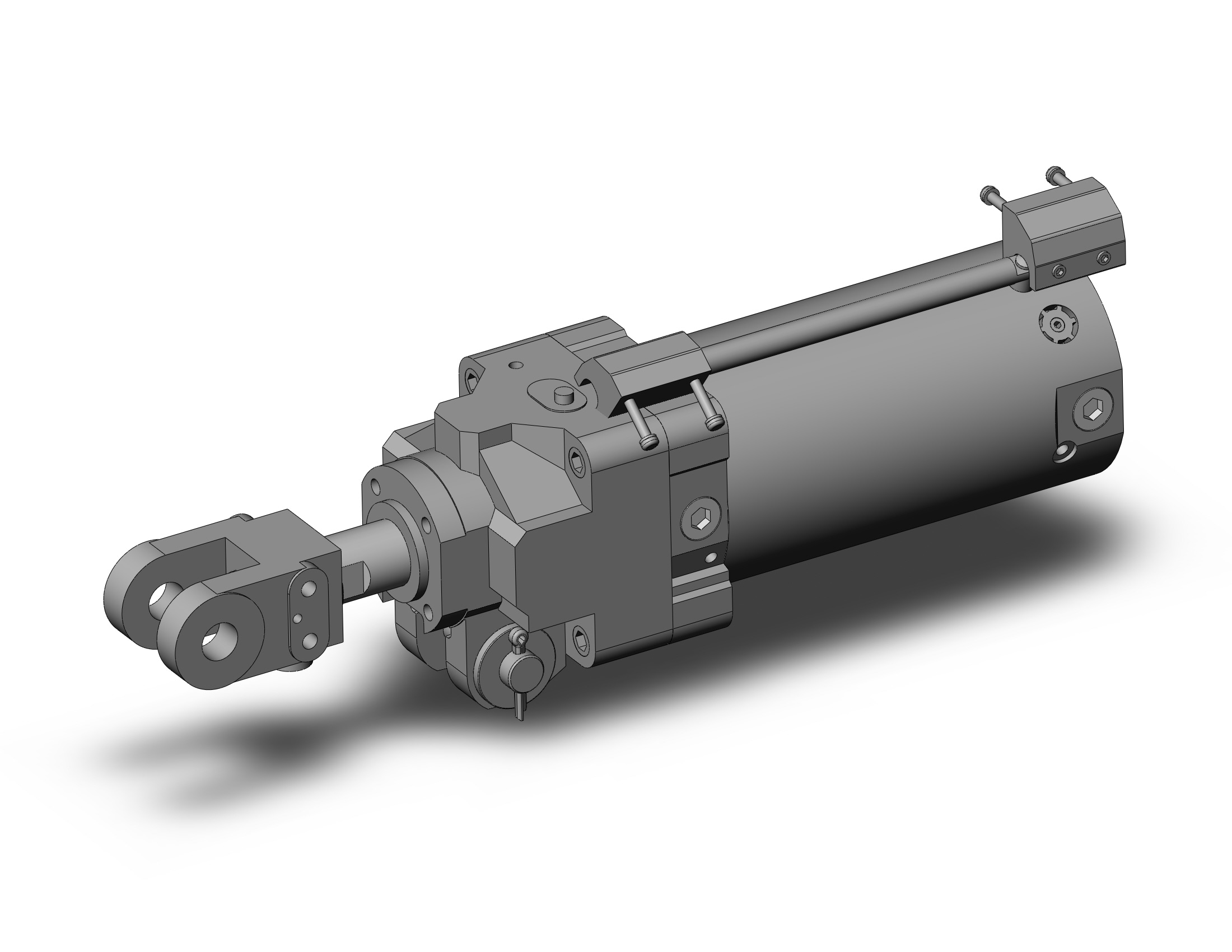 SMC CLK2PA63TF-75YA-B-P79WSE cyl, clamp w/lck, CLAMP CYLINDER W/LOCK CLKQ, CLK2