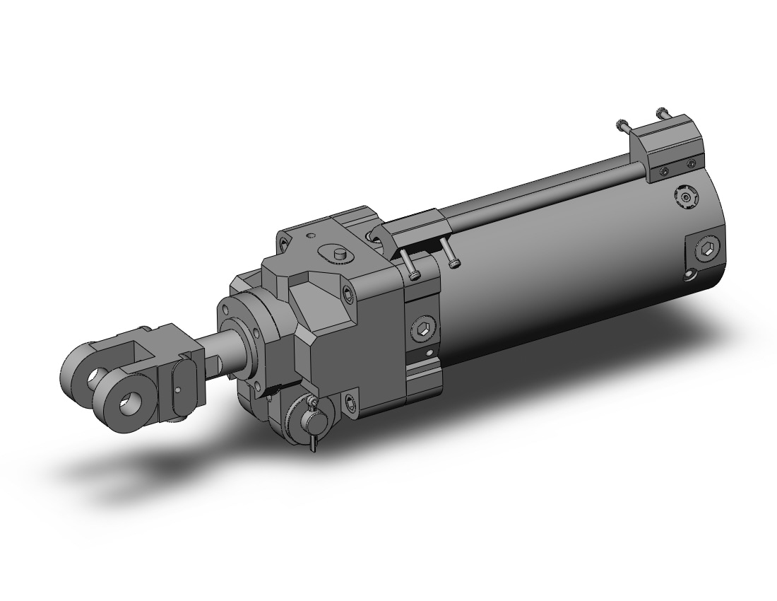 SMC CLK2PA63TN-100Y-B2-P79WSE 63mm clk clamp cyl w/lock, CLK CLAMP CYLINDER W/LOCK