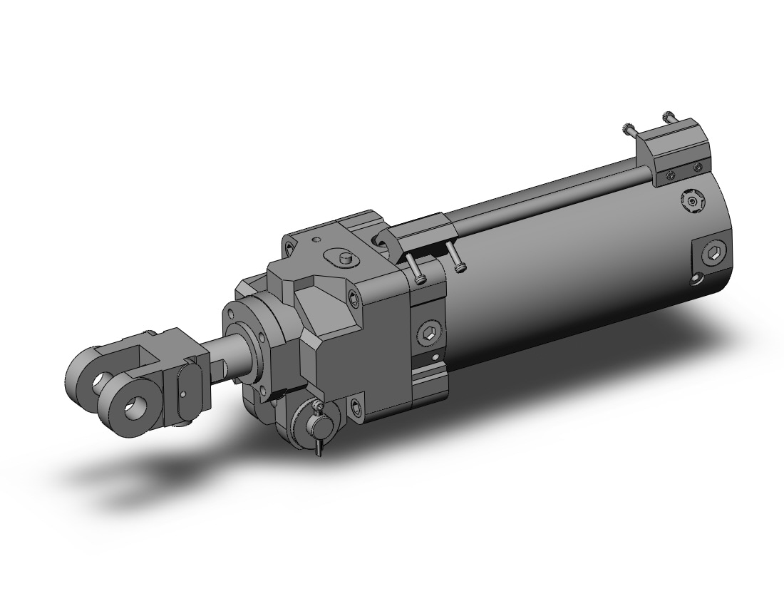 SMC CLK2PB63-100Y-B-P79WSE cyl, clamp w/lck,mag resist sw, CLK CLAMP CYLINDER W/LOCK