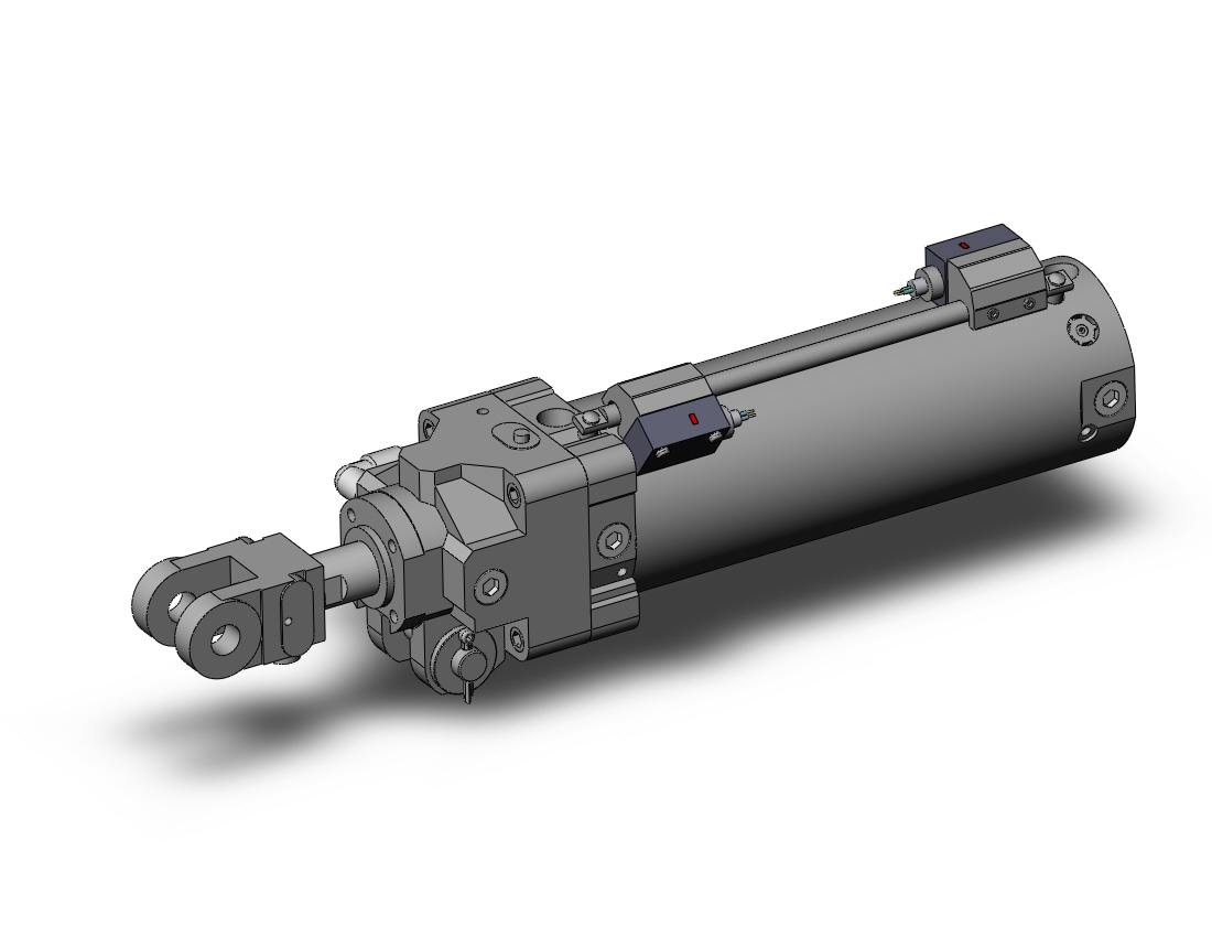 SMC CLK2PB63TN-150Y-F-P74SE cyl, clamp w/lck,mag resist sw, CLK CLAMP CYLINDER W/LOCK