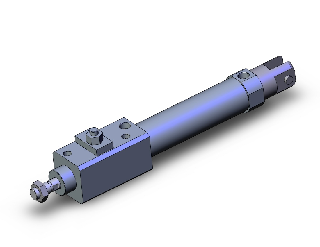 SMC CLM2D40-100-D cyl, rnd body, fine lock, CM2/CM3 ROUND BODY CYLINDER