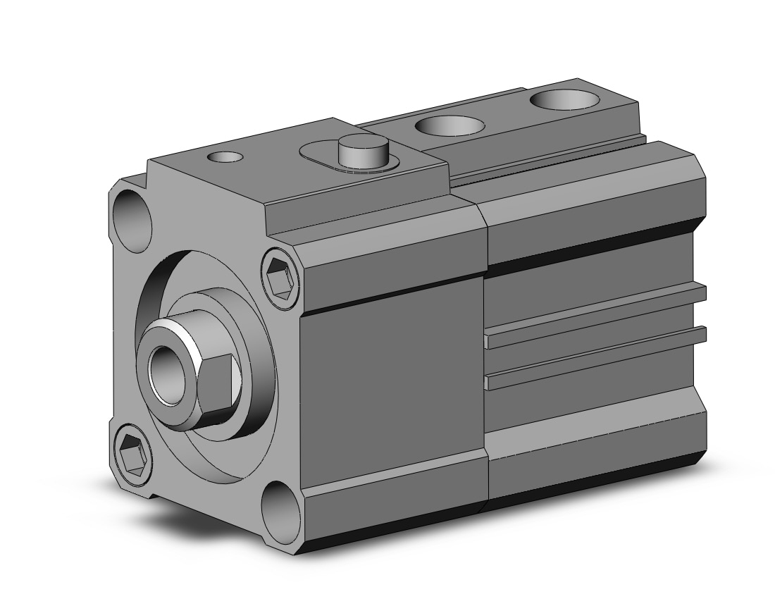 SMC CLQA32TF-15D-F cyl, compact with lock, COMPACT CYLINDER W/LOCK