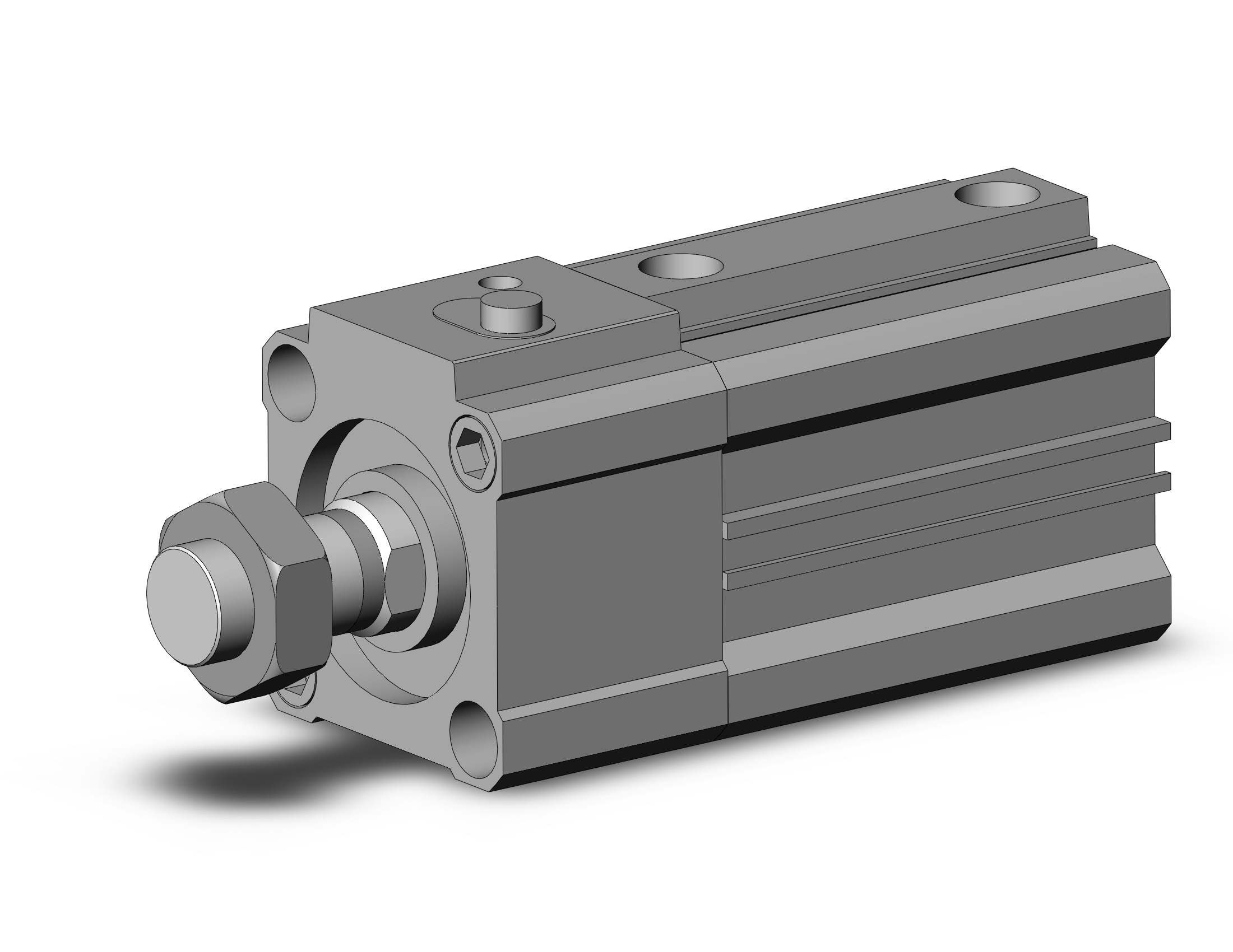 SMC CLQA32TF-40DM-B cyl, compact w/lock, CLQ COMPACT LOCK CYLINDER