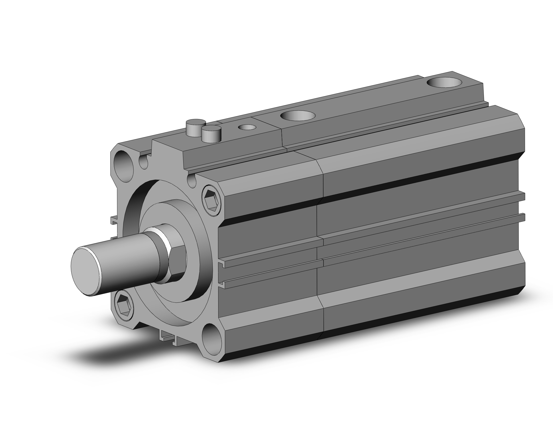 SMC CLQA40TF-40DCM-B cyl, compact with lock, COMPACT CYLINDER W/LOCK