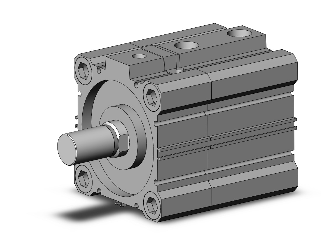 SMC CLQA80-30DCM-F cyl, compact w/lock, CLQ COMPACT LOCK CYLINDER