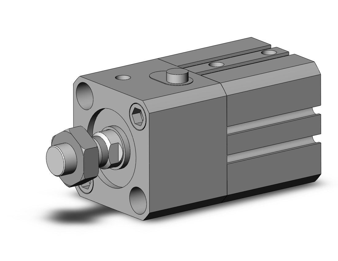 SMC CLQB25-15DM-F cyl, compact with lock, COMPACT CYLINDER W/LOCK