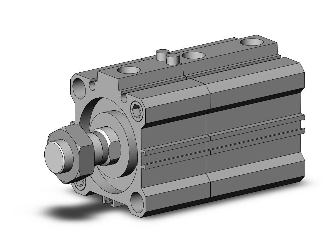 SMC CLQB40-20DM-F cyl, compact w/lock, CLQ COMPACT LOCK CYLINDER