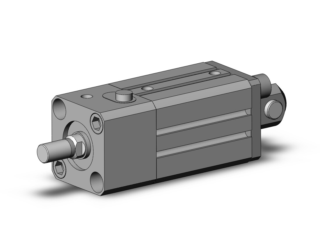 SMC CLQD20-30DCM-F cyl, compact w/lock, CLQ COMPACT LOCK CYLINDER