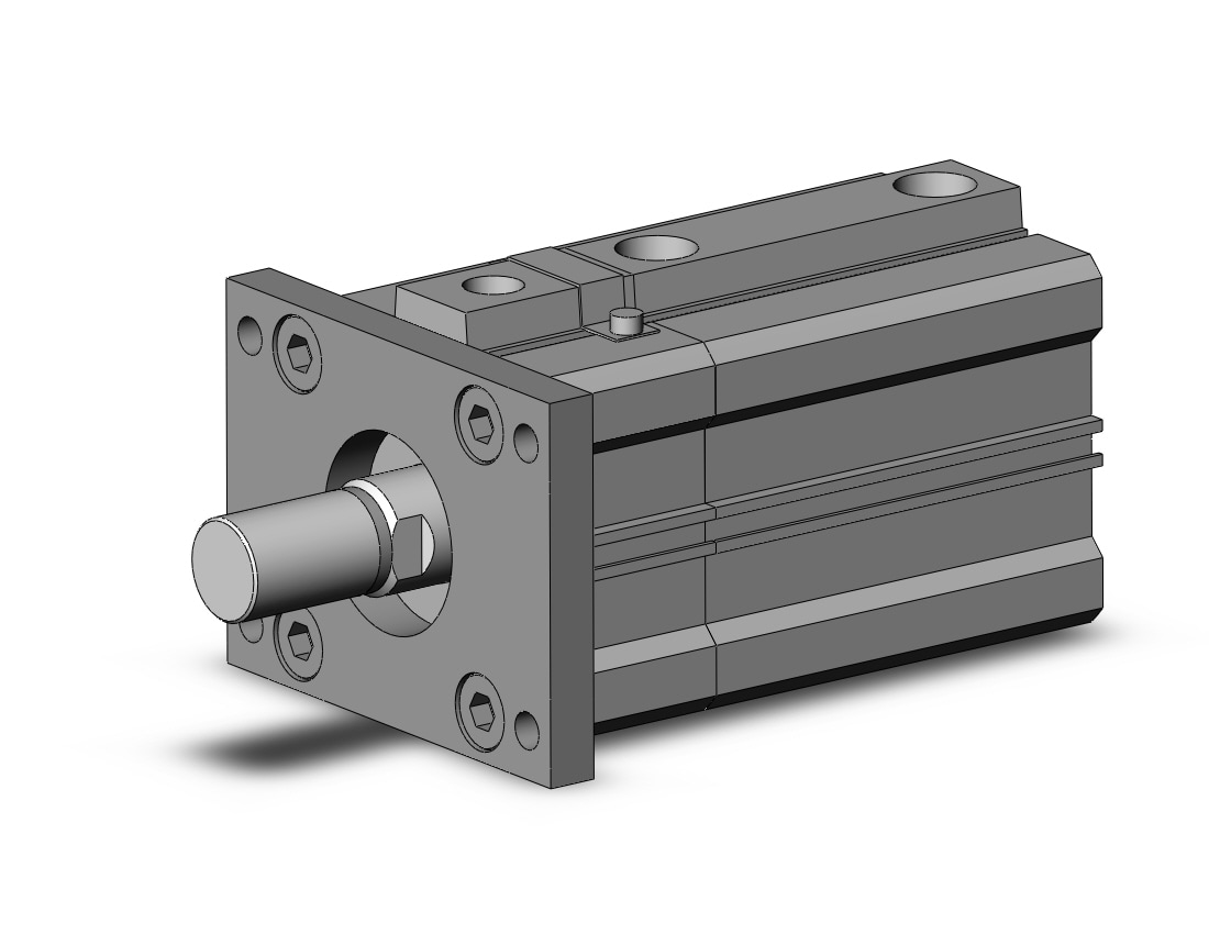 SMC CLQF50TN-50DCM-F cyl, compact with lock, COMPACT CYLINDER W/LOCK